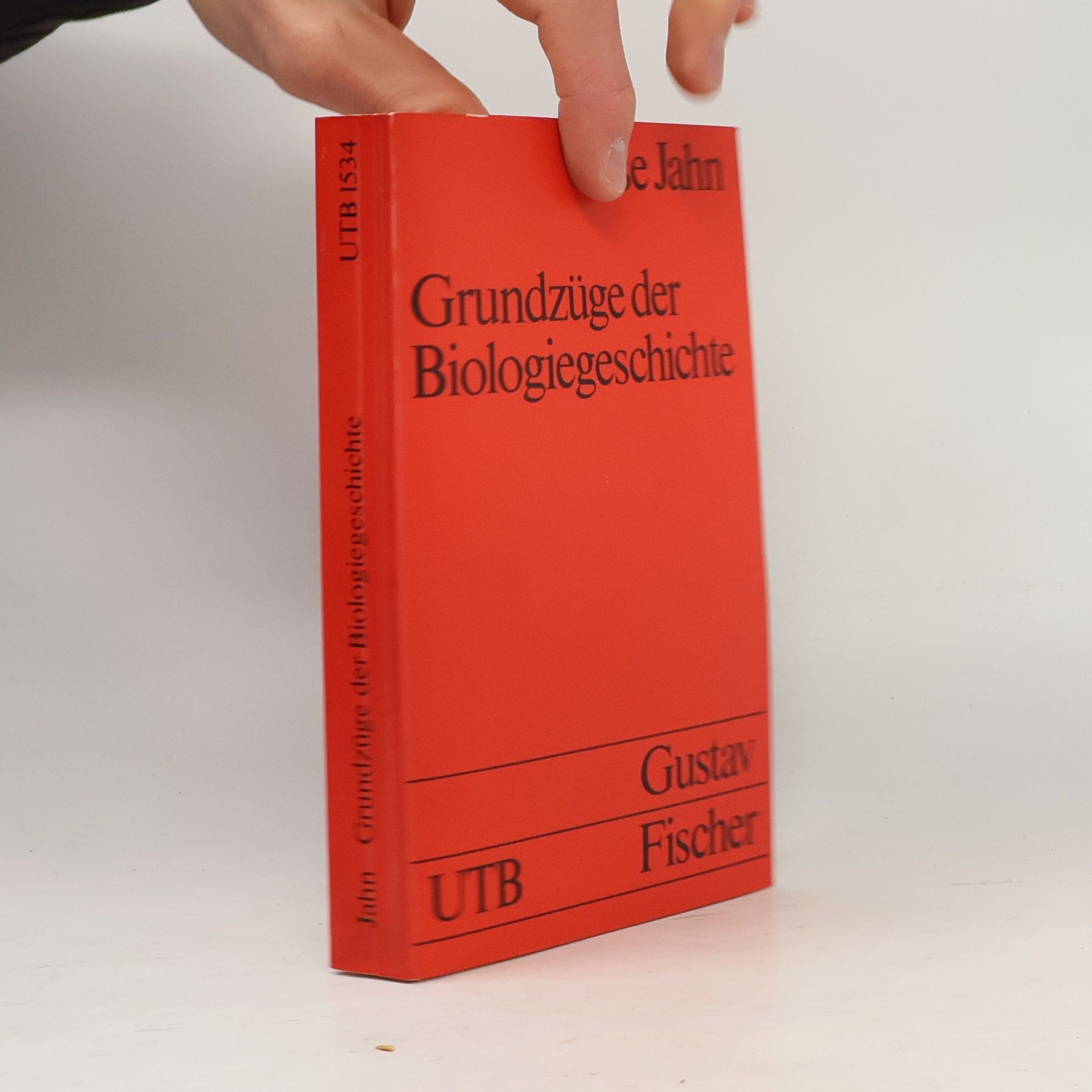 Ilse Jahn Grundzüge der Biologiegeschichte