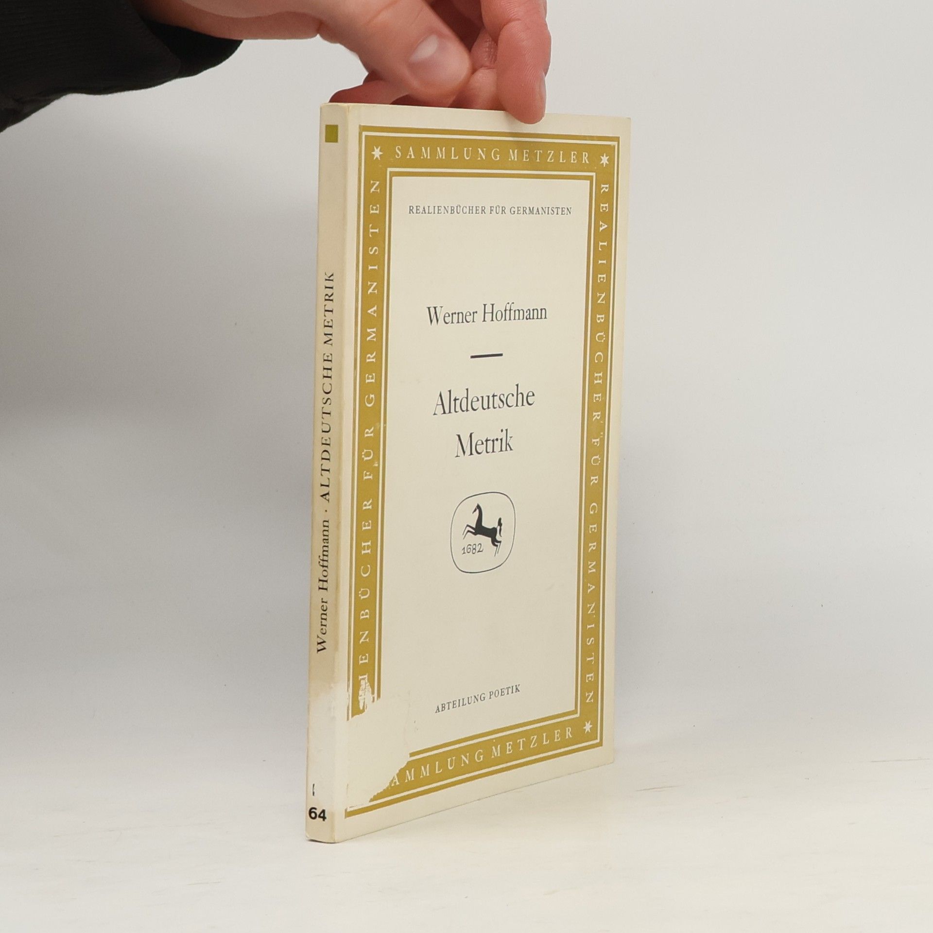 Werner Hoffmann Altdeutsche Metrik
