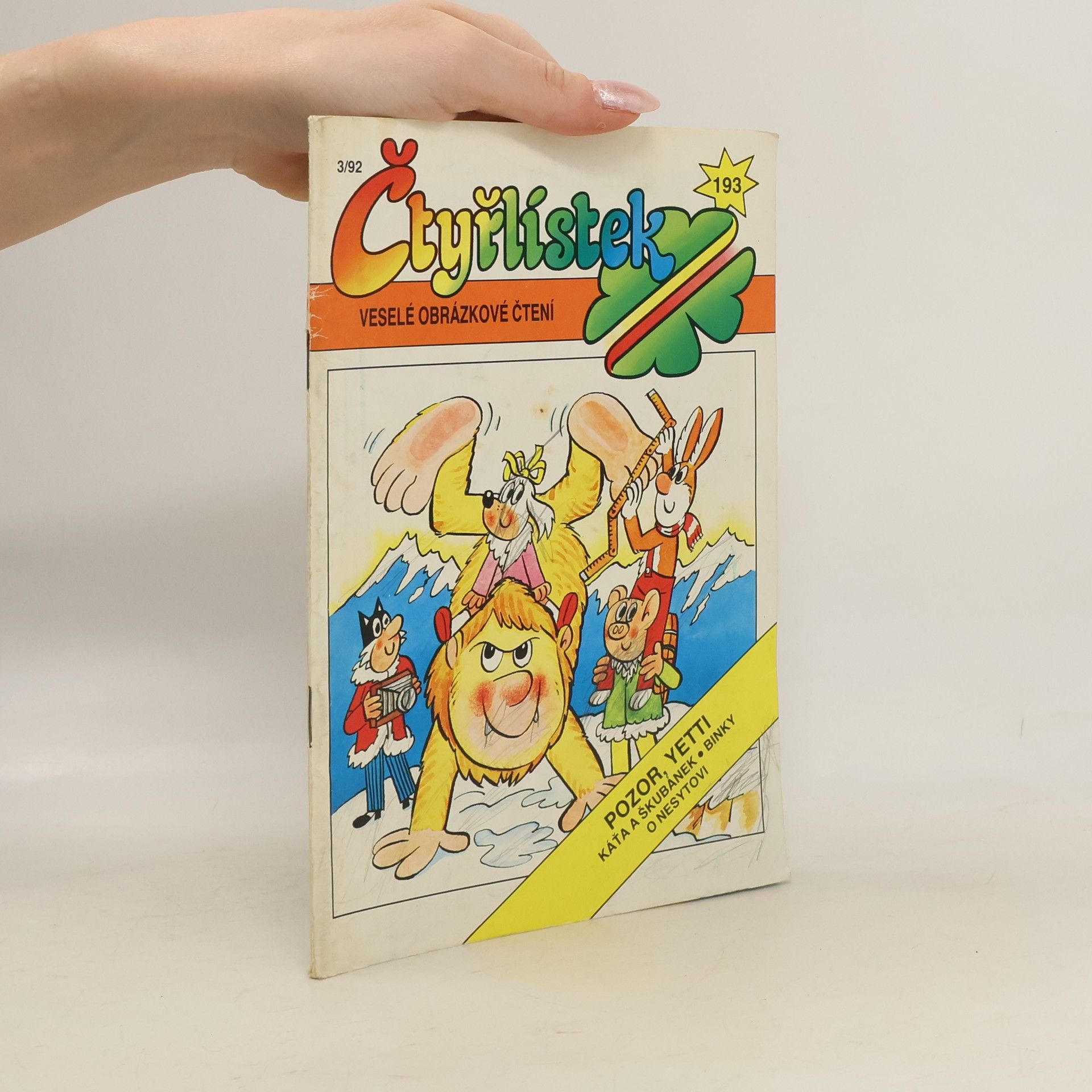 Kolektív autorov Čtyřlístek 193. 3/1992. Pozor, Yetti