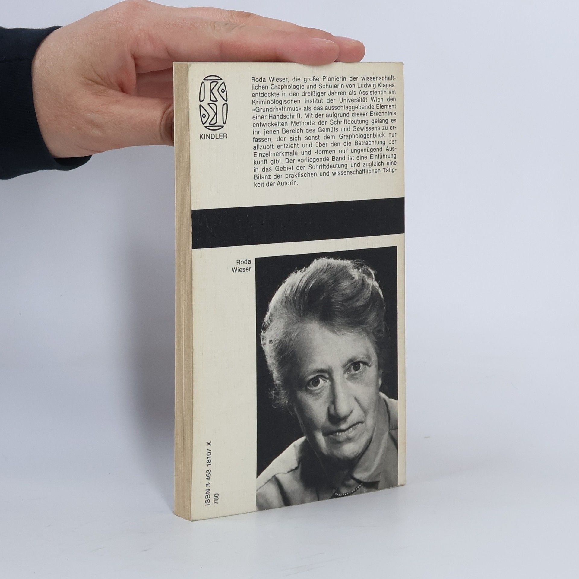 Roda Wieser Grundriss der Graphologie