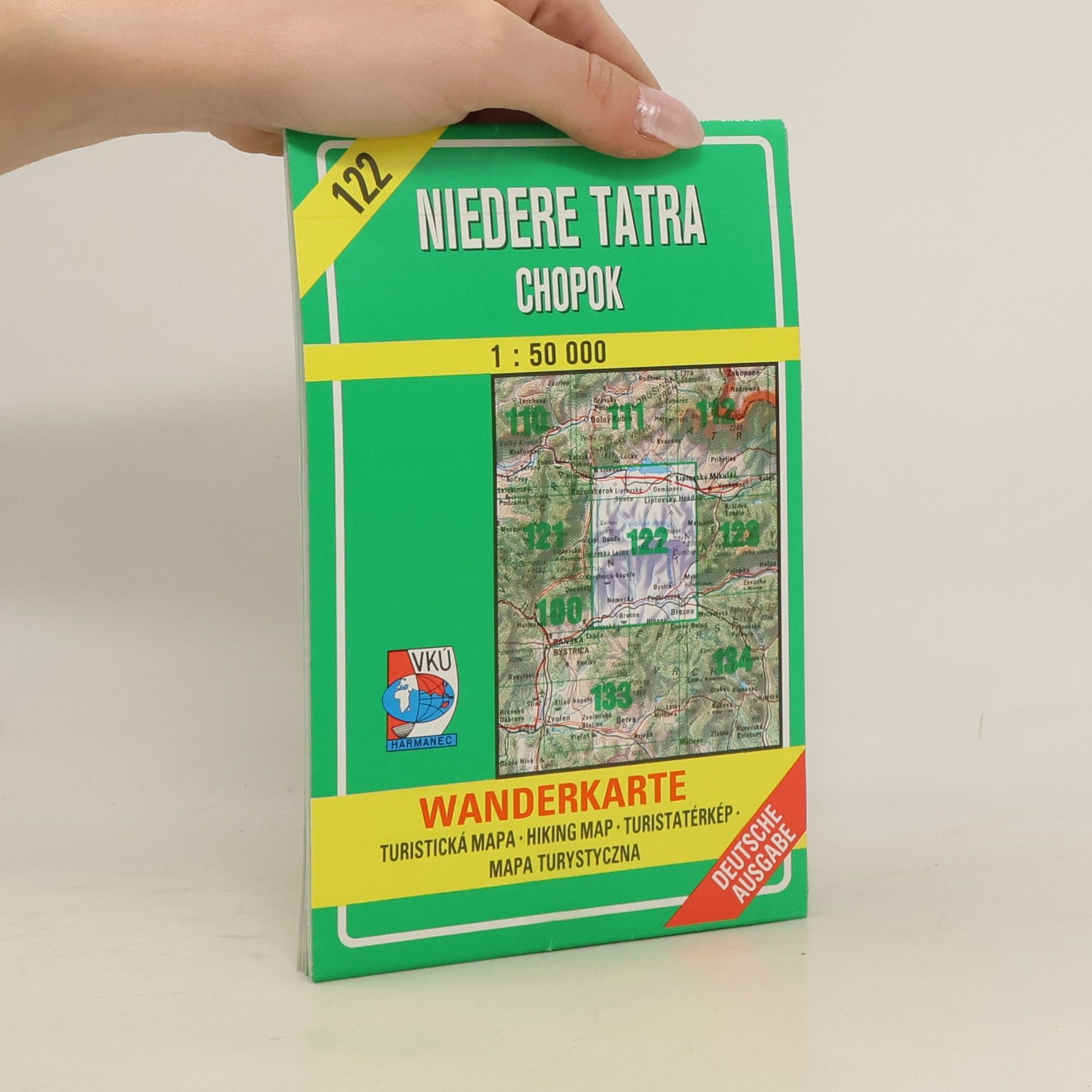 Collectif d'auteurs Niedere Tatra Chopok 1:50000