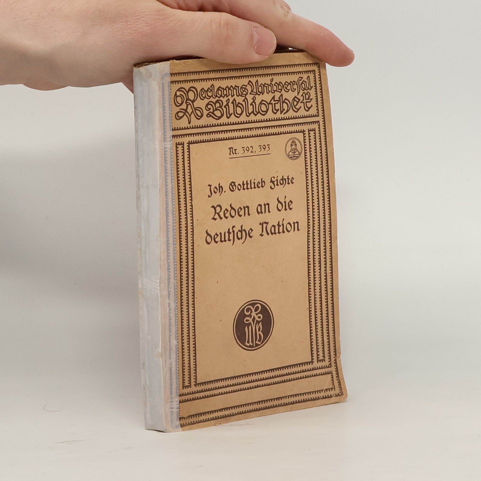 Johann Gottlieb Fichte Reden an die deutsche Nation