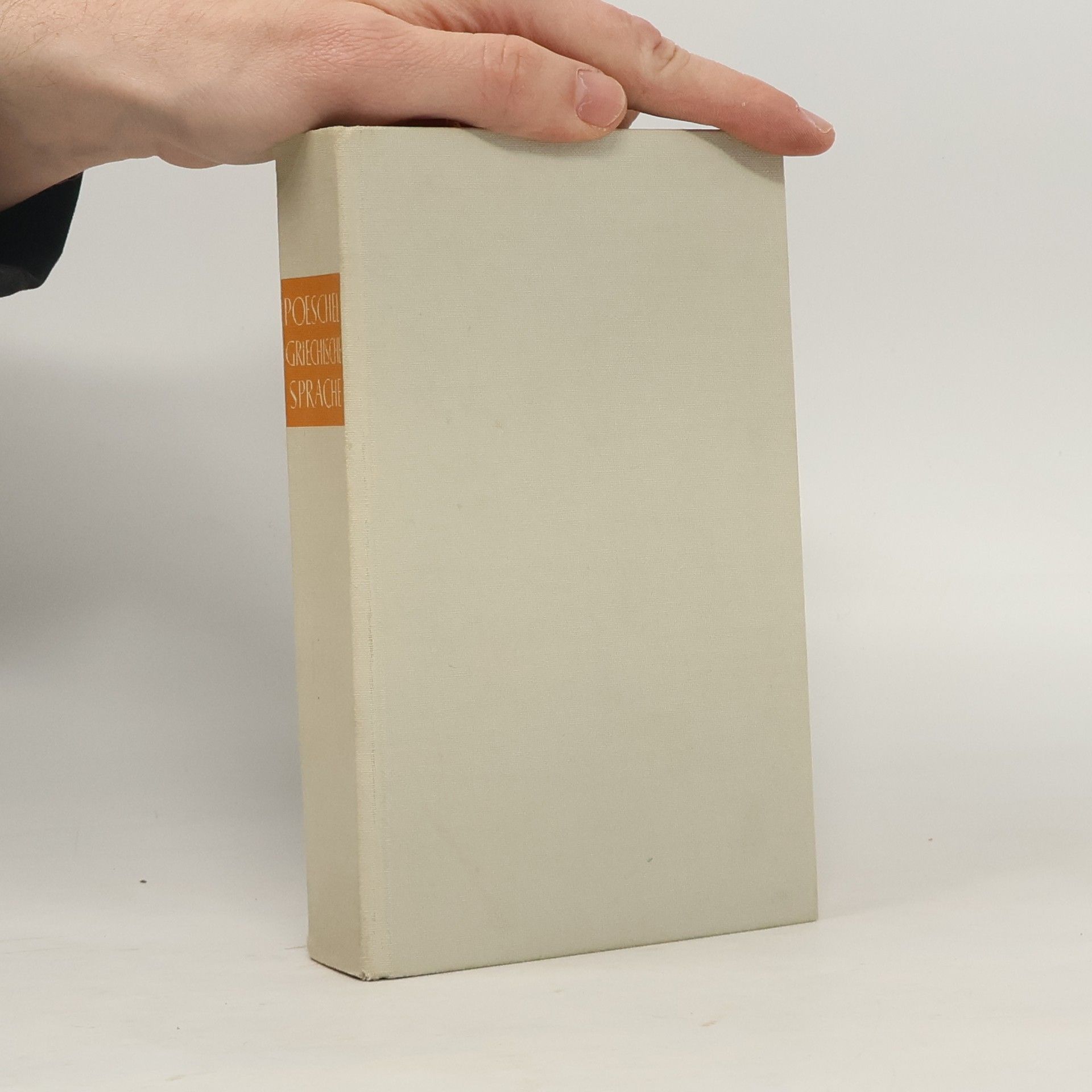 Hans Poeschel Die griechische Sprache