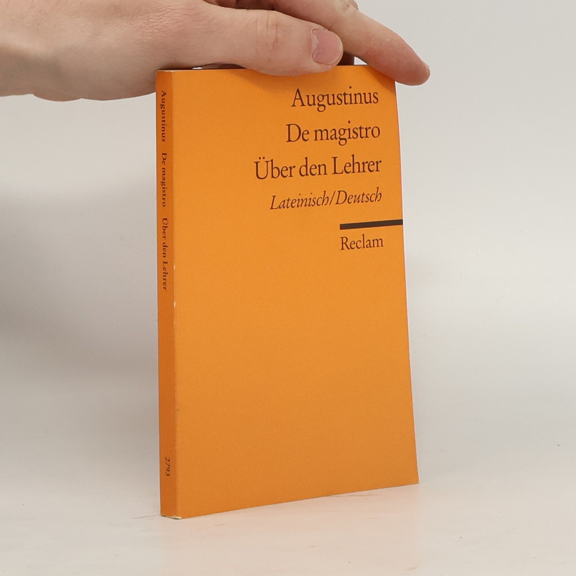 Augustinus Reclams Universal-Bibliothek: De magistro. Über den Lehrer