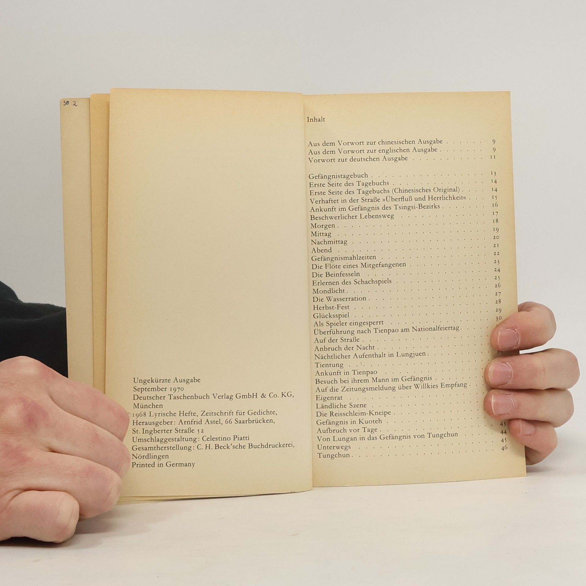Ho Tschi Minh Gefängnistagebuch 102 Gedichte