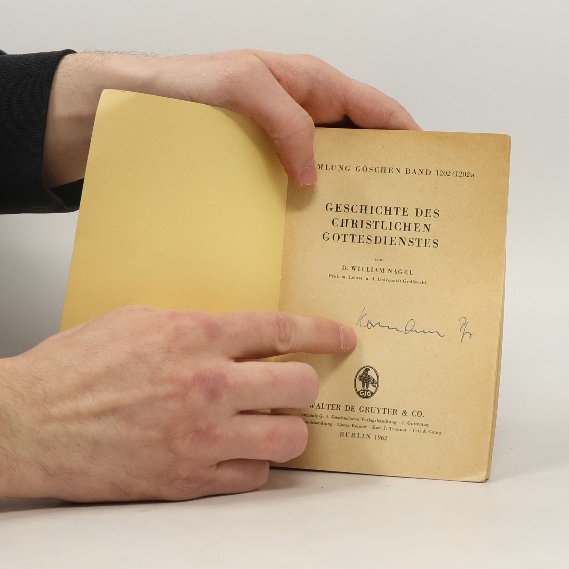 William Nagel Geschichte des christlichen Gottesdienstes