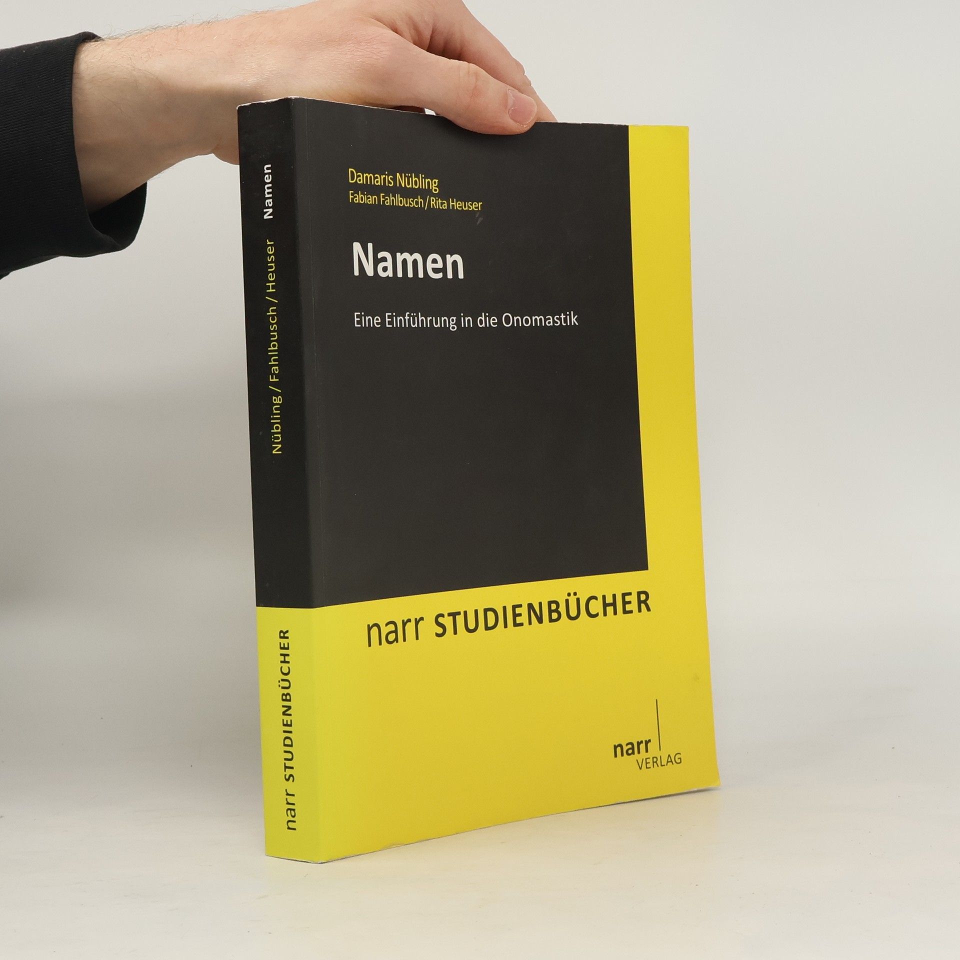 Damaris Nübling narr Studienbücher: Namen. Eine Einführung in die Onomastik