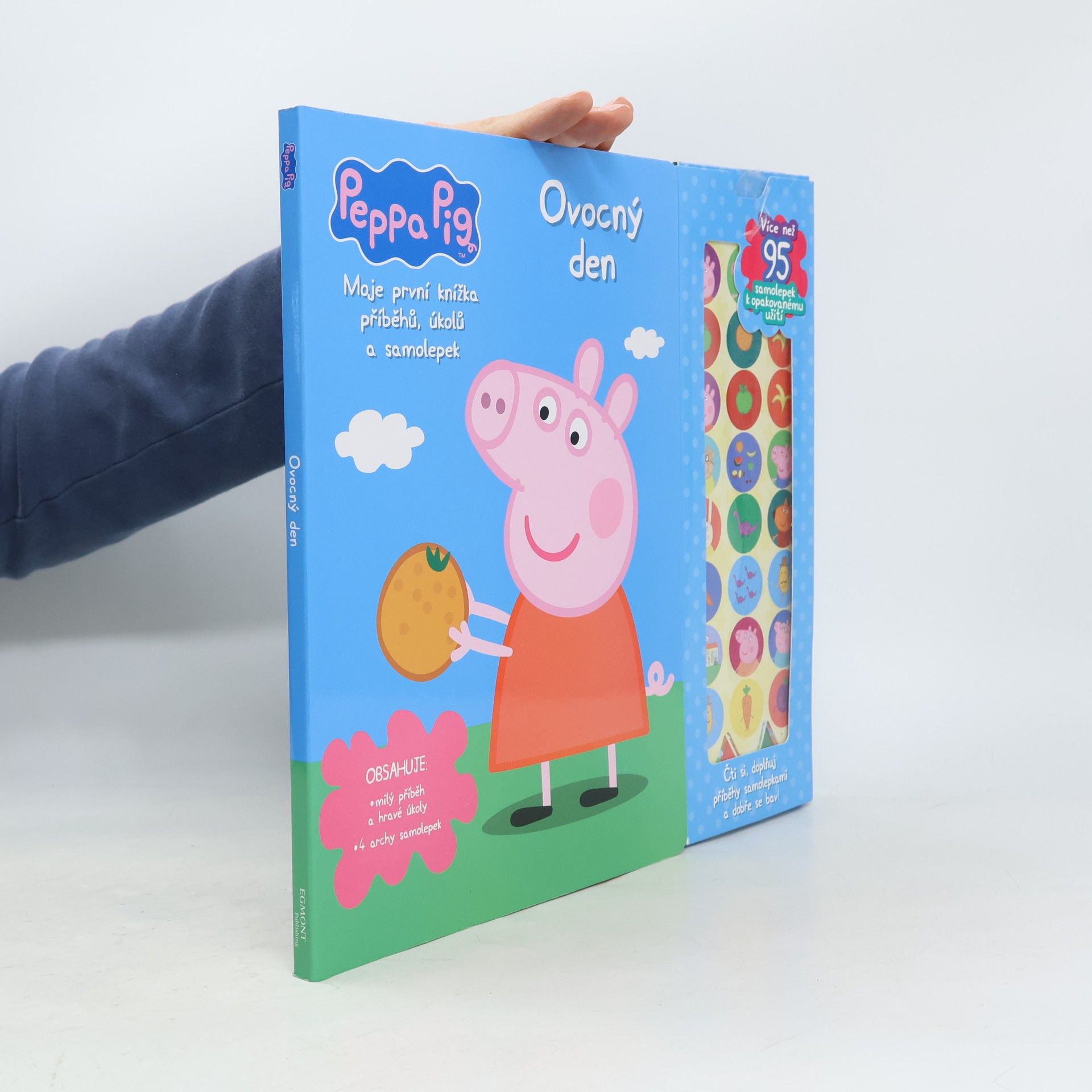 Peppa Pig: Ovocný den - Moje první knížka příběhů, úkolů a samolepek