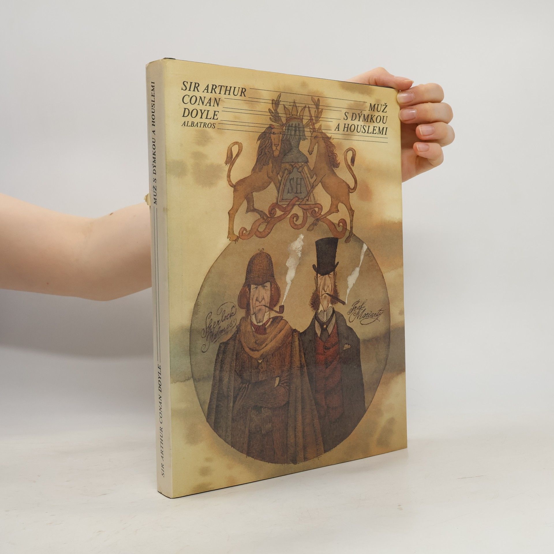 Muž s dýmkou a houslemi