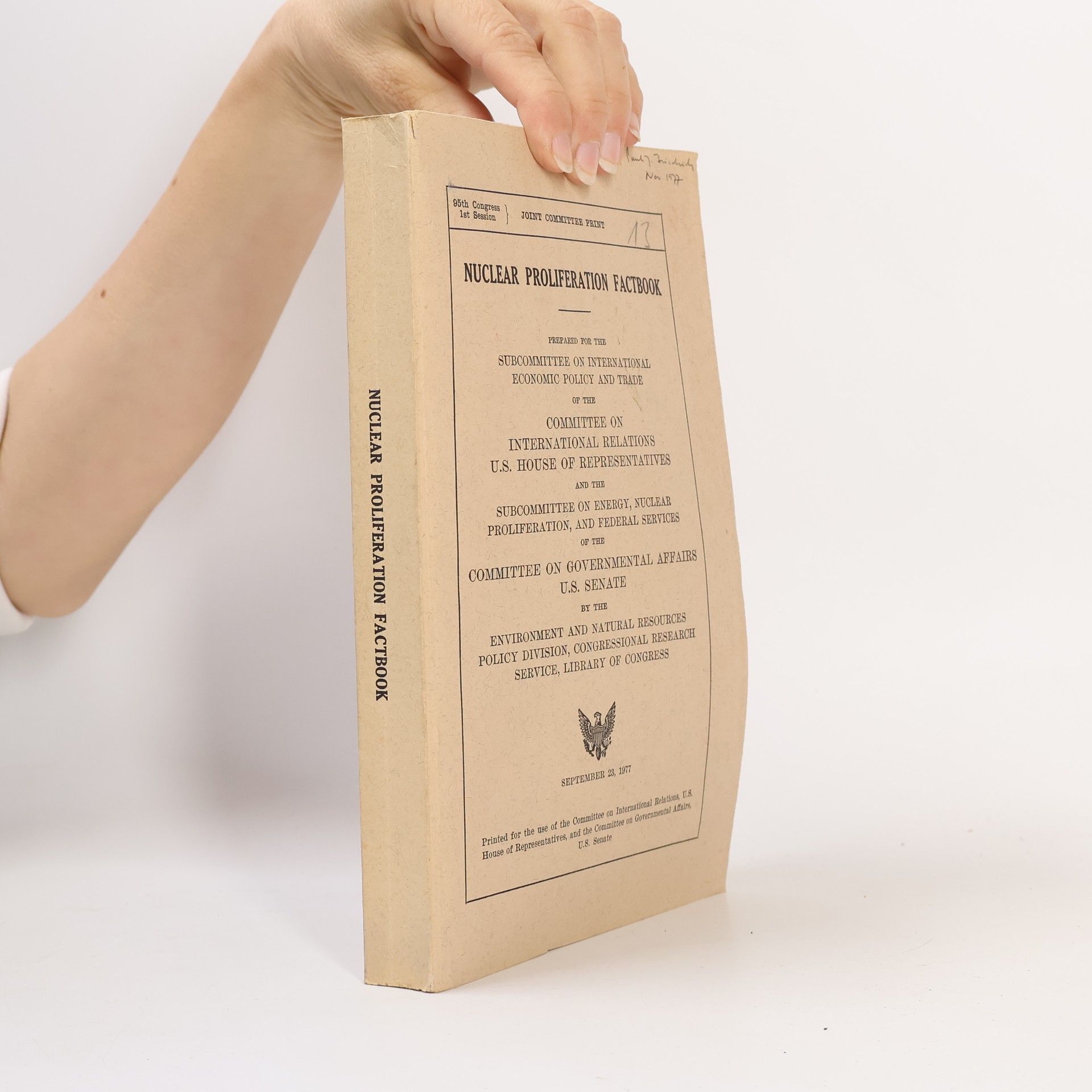 Collectif d'auteurs Nuclear Proliferation Factbook