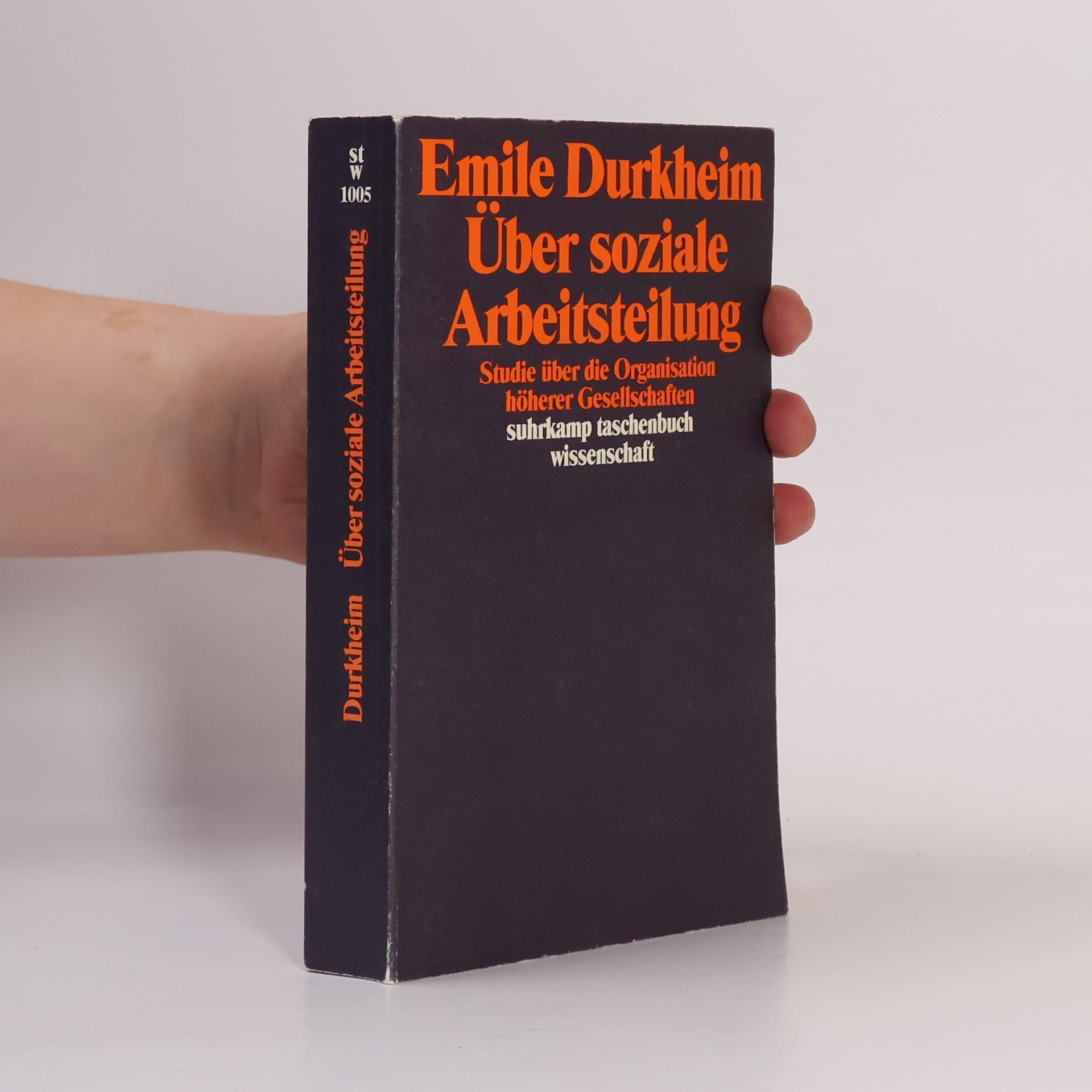 Émile Durkheim Über soziale Arbeitsteilung