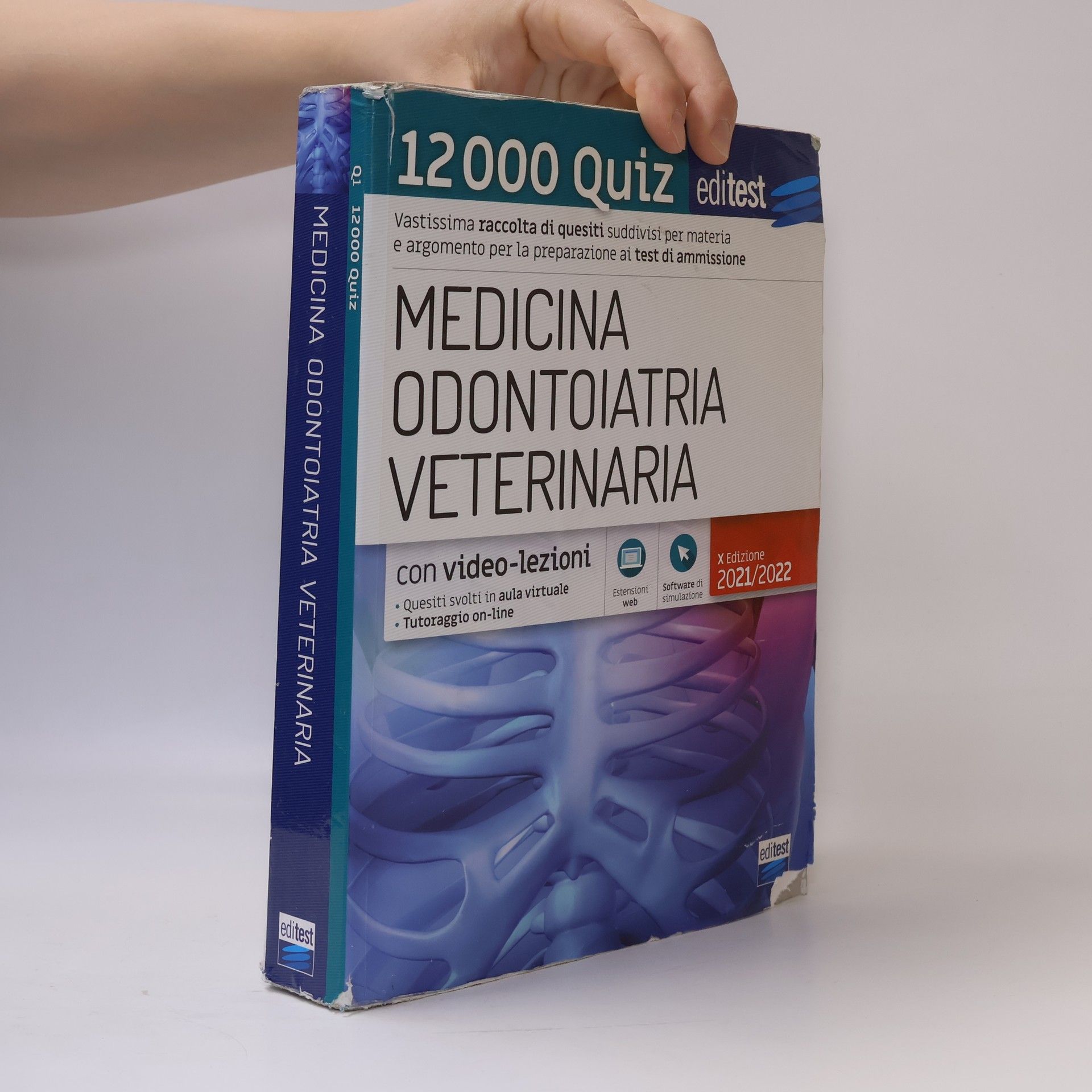 Kolektív autorov Editest. Medicina, Odontoiatria, Veterinaria. 12000 Quiz. Con Espansione Online. Con Software Di Simulazione - X Edizione 2021/2022