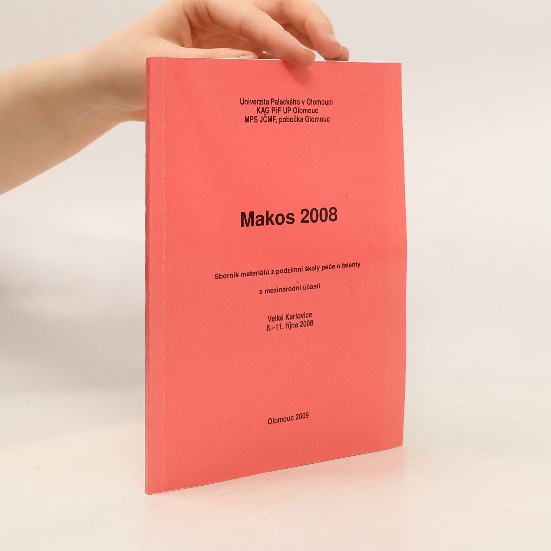 Kolektiv autorů MAKOS. Sborník materiálů z podzimní školy péče o talenty v matematice