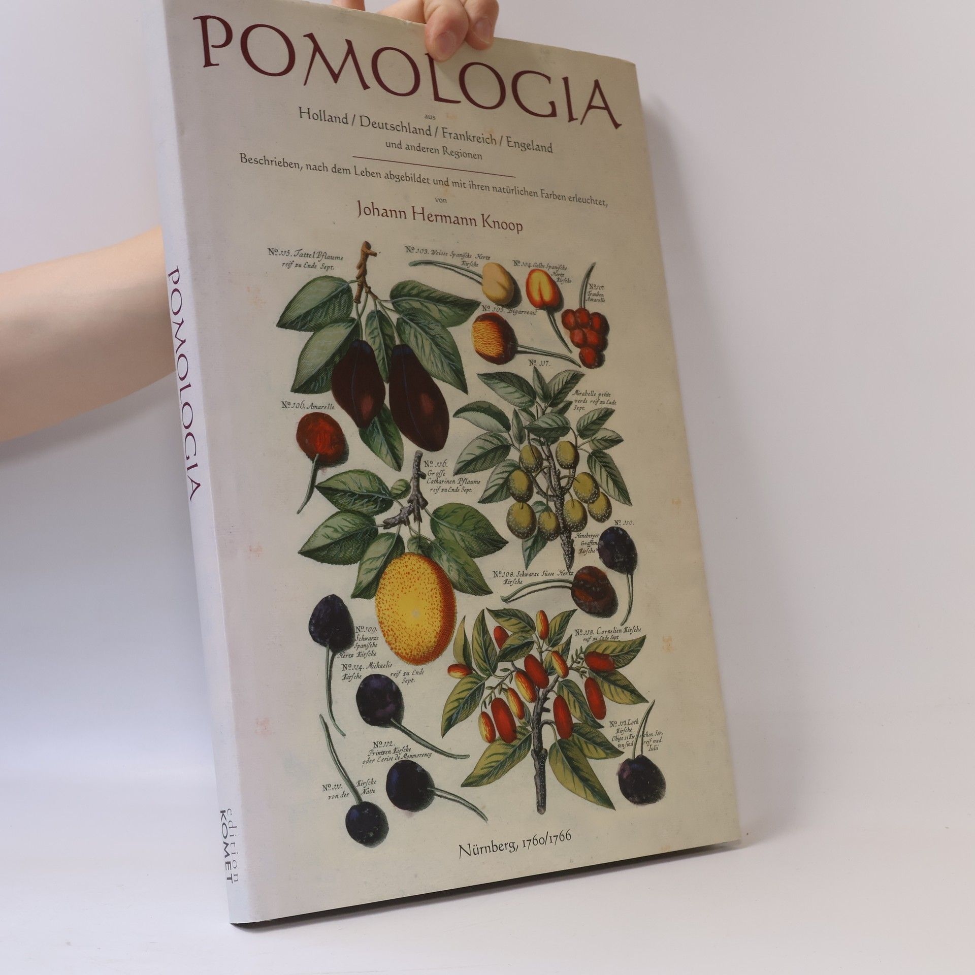 Johann H. Knoop Pomologia, das ist Beschreibungen und Abbildungen der besten Sorten Aepfel und Birnen, welche in Holland, Deutschland, Franckreich, Engeland und anderwärts in Achtung stehen, und deswegen gebauet werden