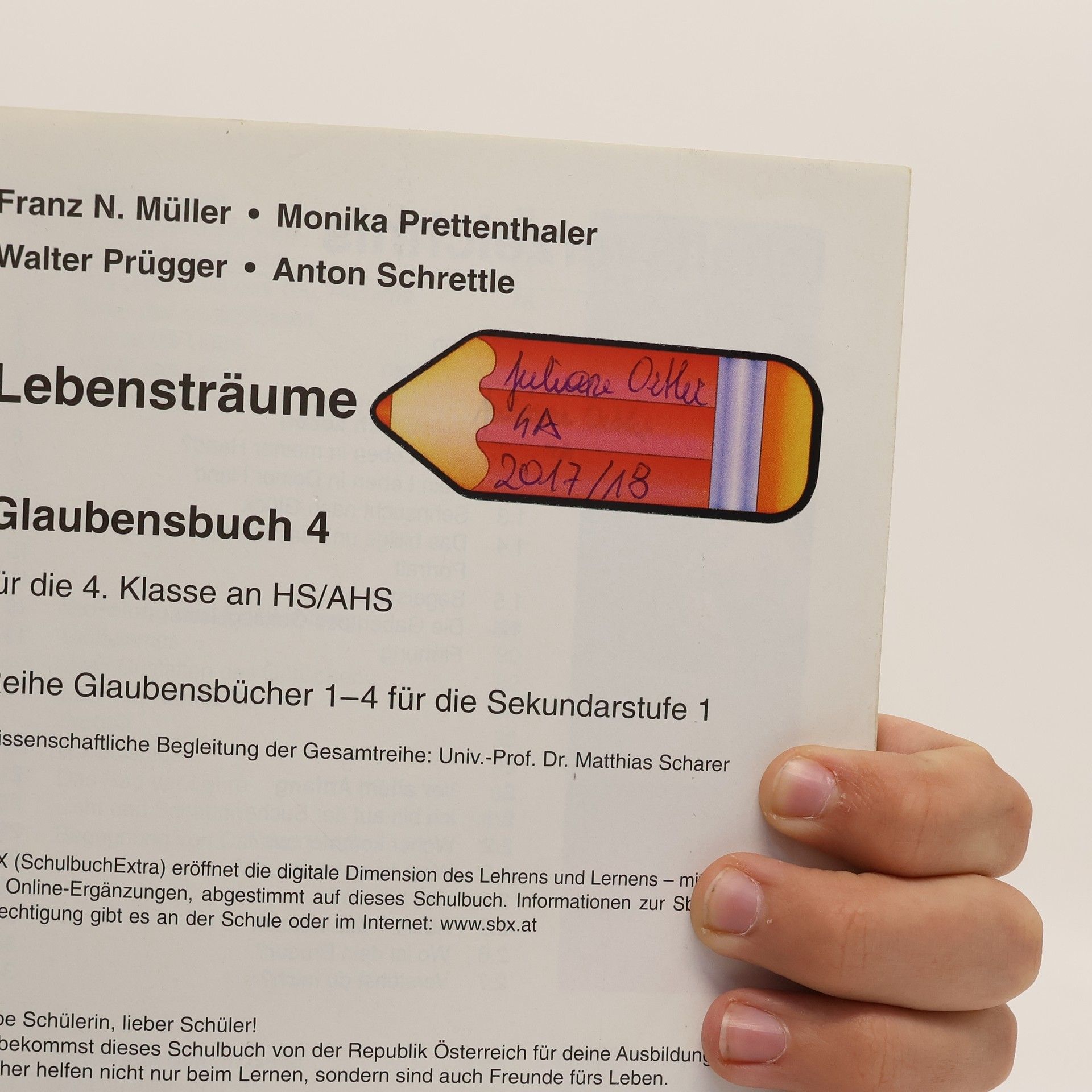 Franz N. Müller Glaubensbuch 4. Lebensträume