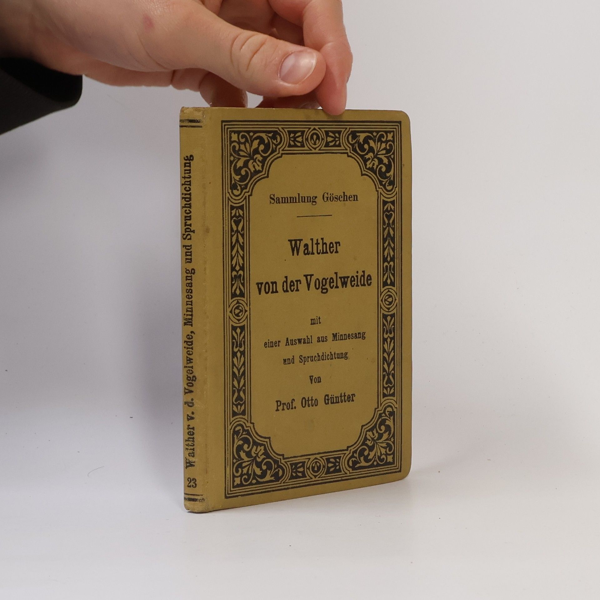 Walther von der Vogelweide mit einer Auswahl aus Minnesang und Spruchdichtung