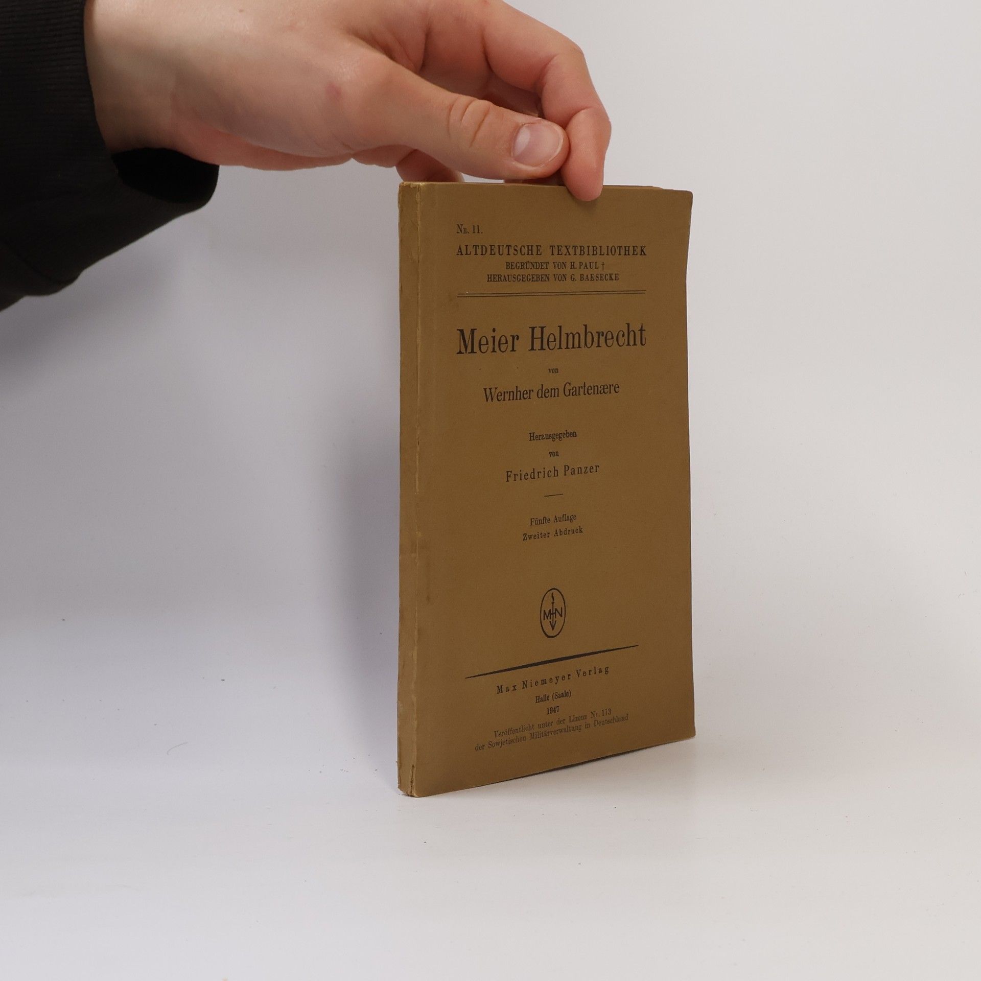 Friedrich Panzer Meier Helmbrecht