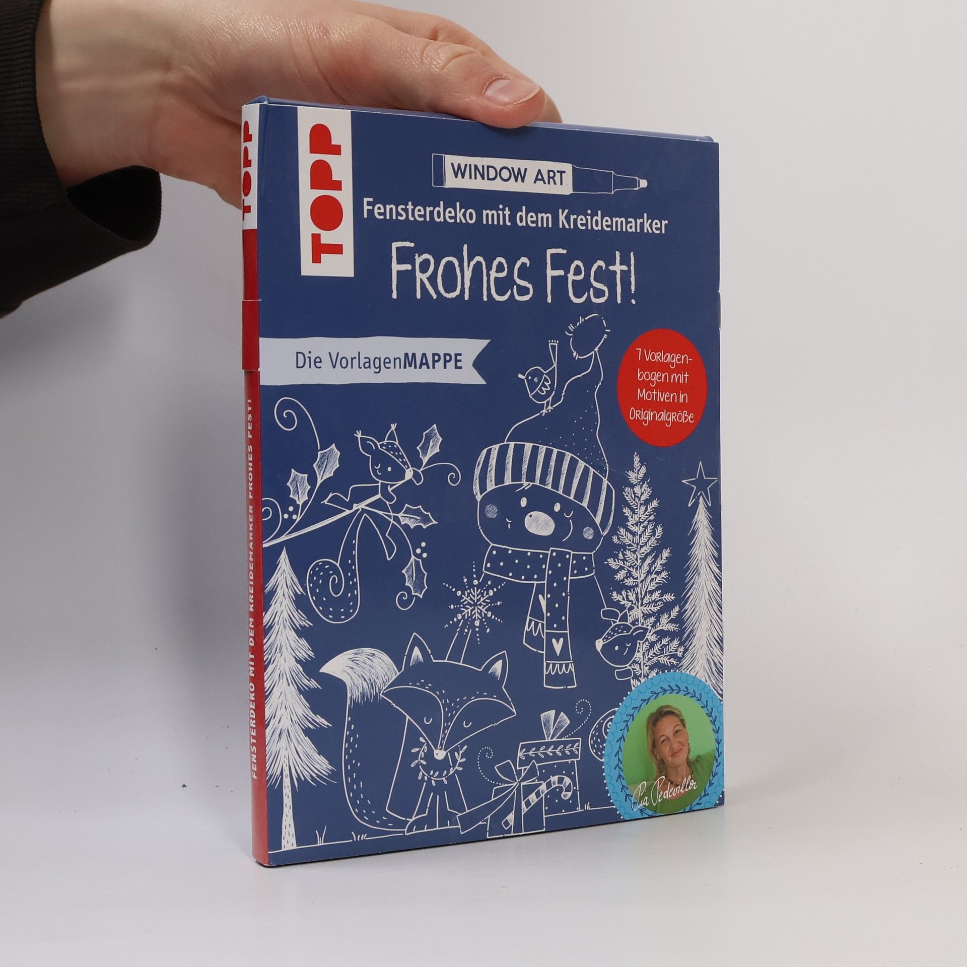 Vorlagenmappe Fensterdeko mit dem Kreidemarker - Frohes Fest!