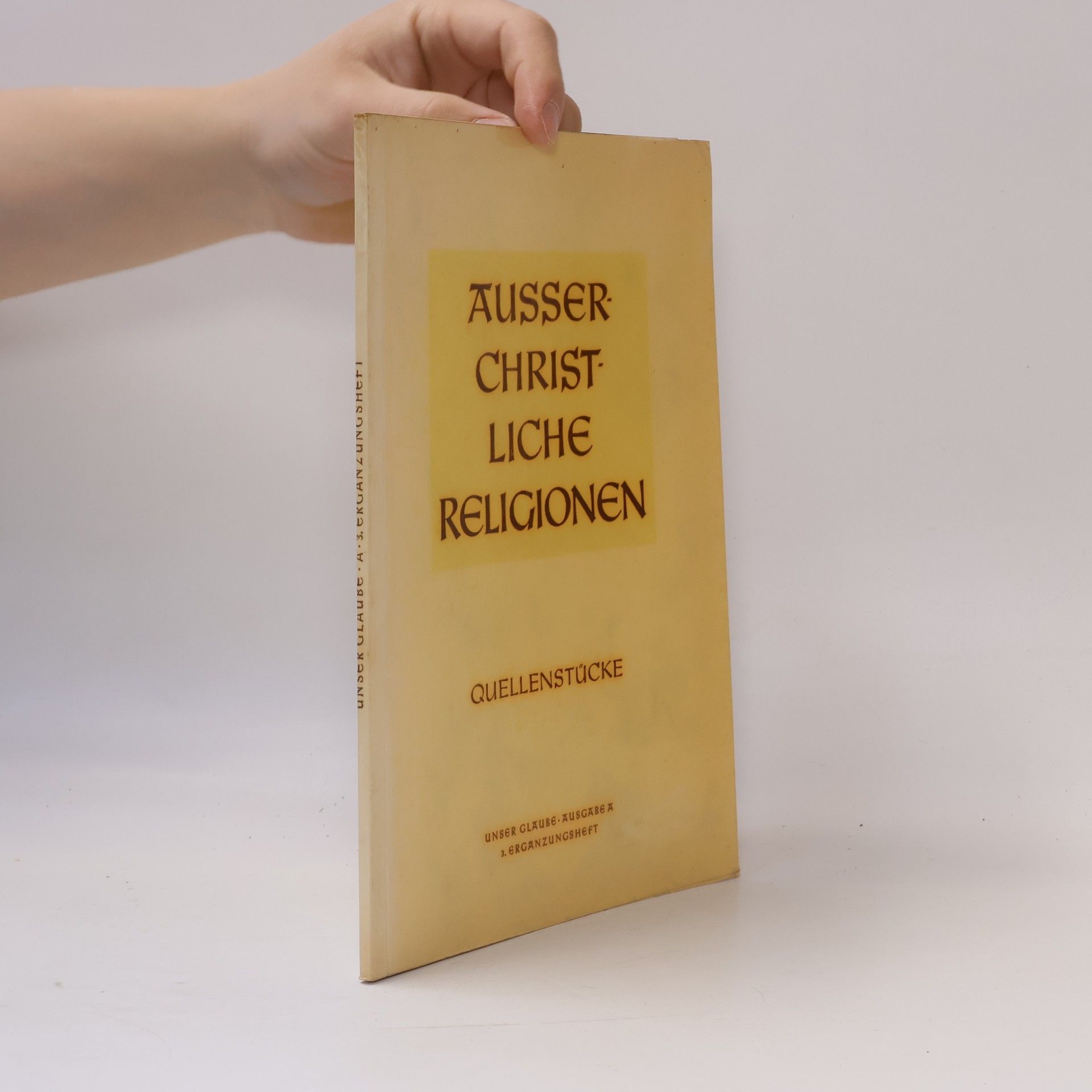 AA.VV. Ausserchristliche Religionen