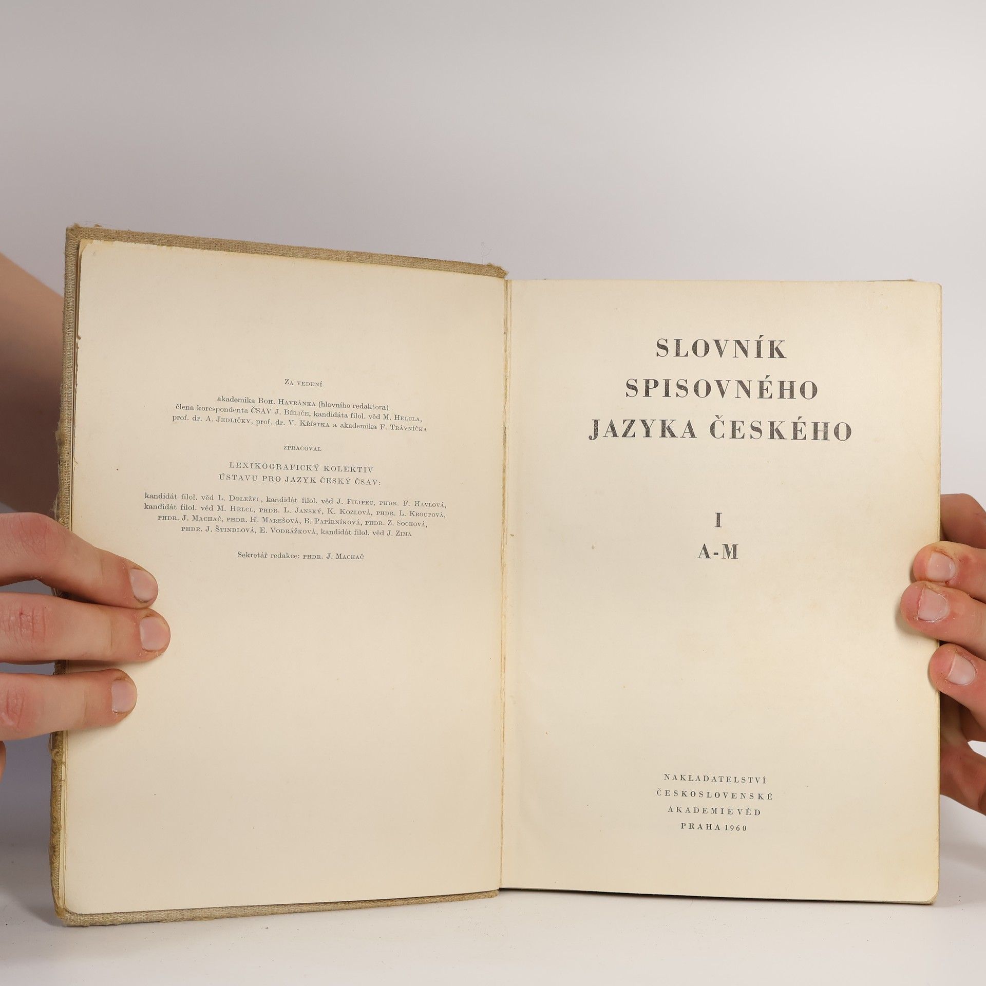 Various authors Slovník spisovného jazyka českého I. A-M