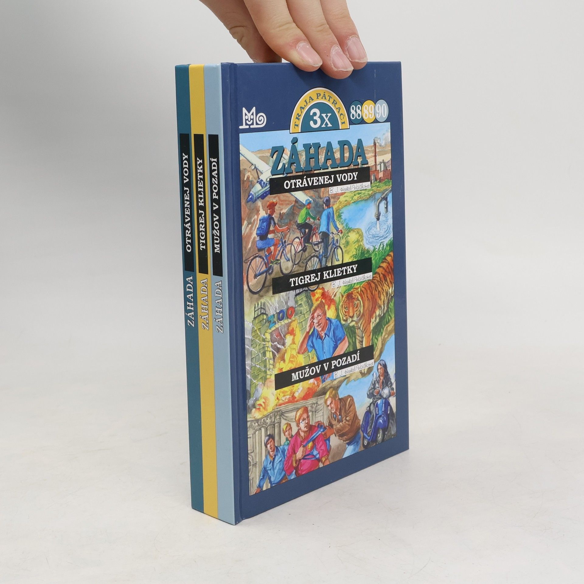 Brigitte Johanna Henkel-Waidhofer Traja pátrači 88, 89, 90: Záhada otrávenej vody / Záhada tigrej klietky / Záhada mužov v pozadí