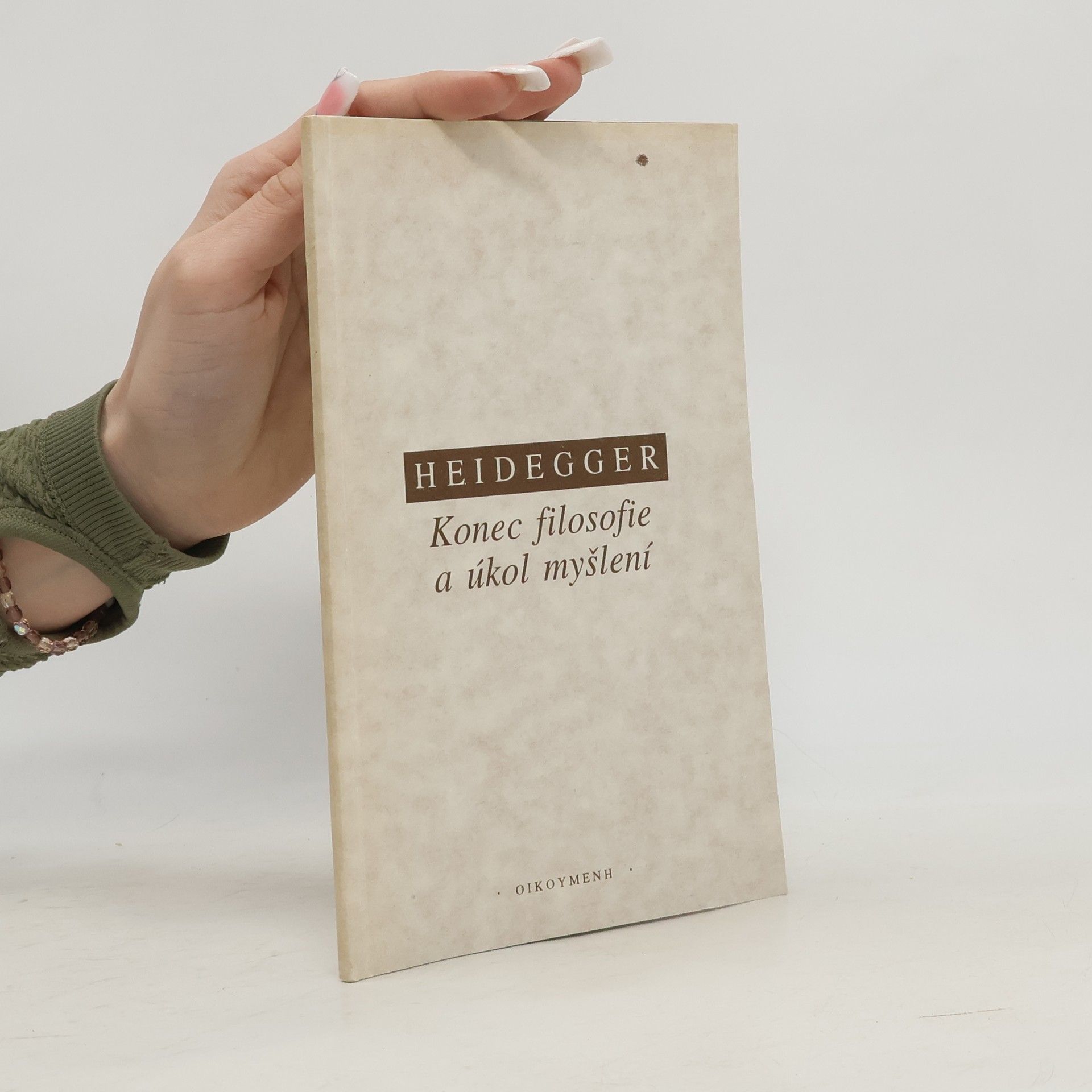 Martin Heidegger Konec filosofie a úkol myšlení