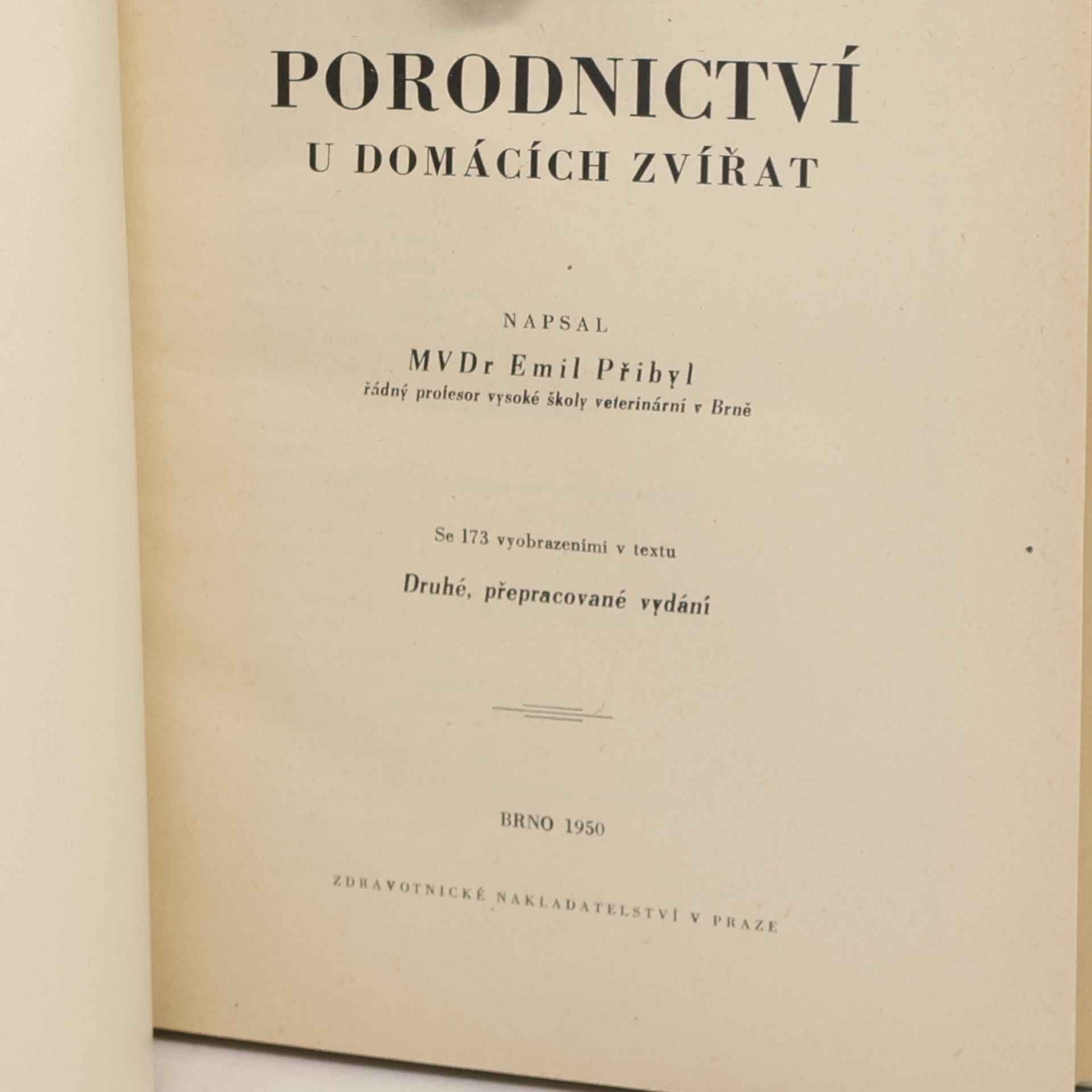 Emil Přibyl Porodnictví u domácích zvířat