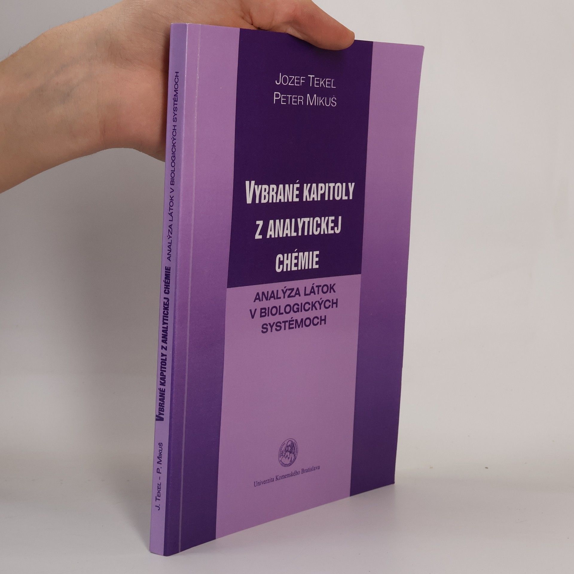 Jozef Tekeľ Vybrané kapitoly z analytickej chémie