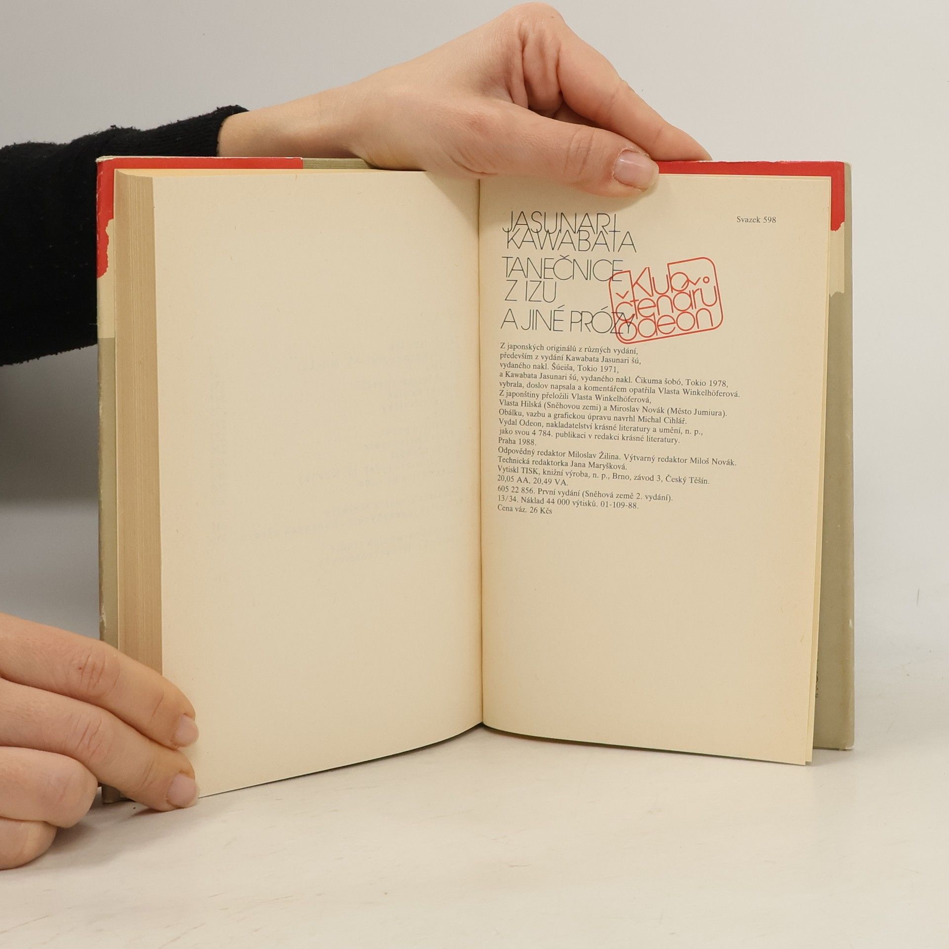 Jasunari Kawabata Tanečnice z Izu a jiné prózy