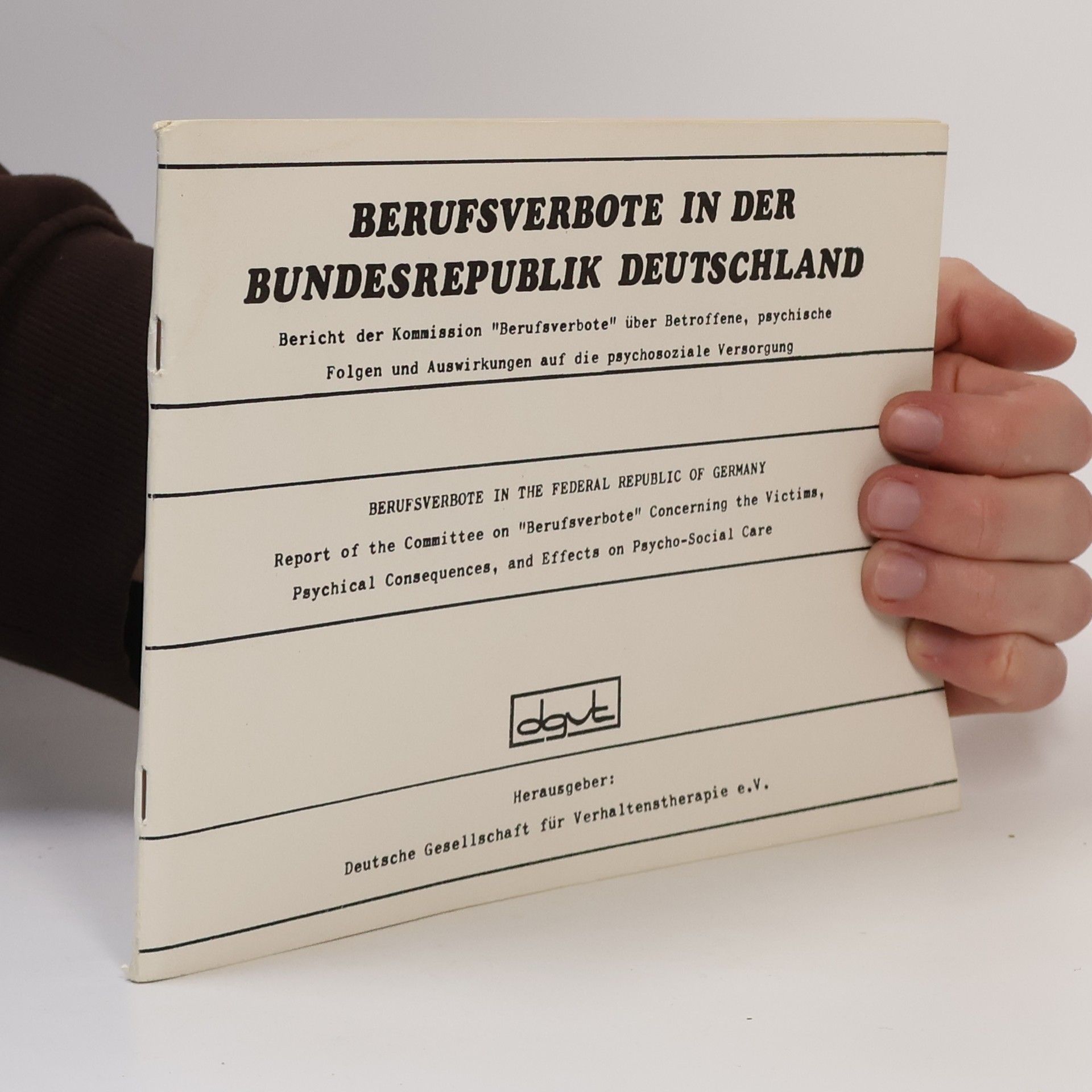 Autorenkollektiv Berufsverbote in der Bundesrepublik Deutschland