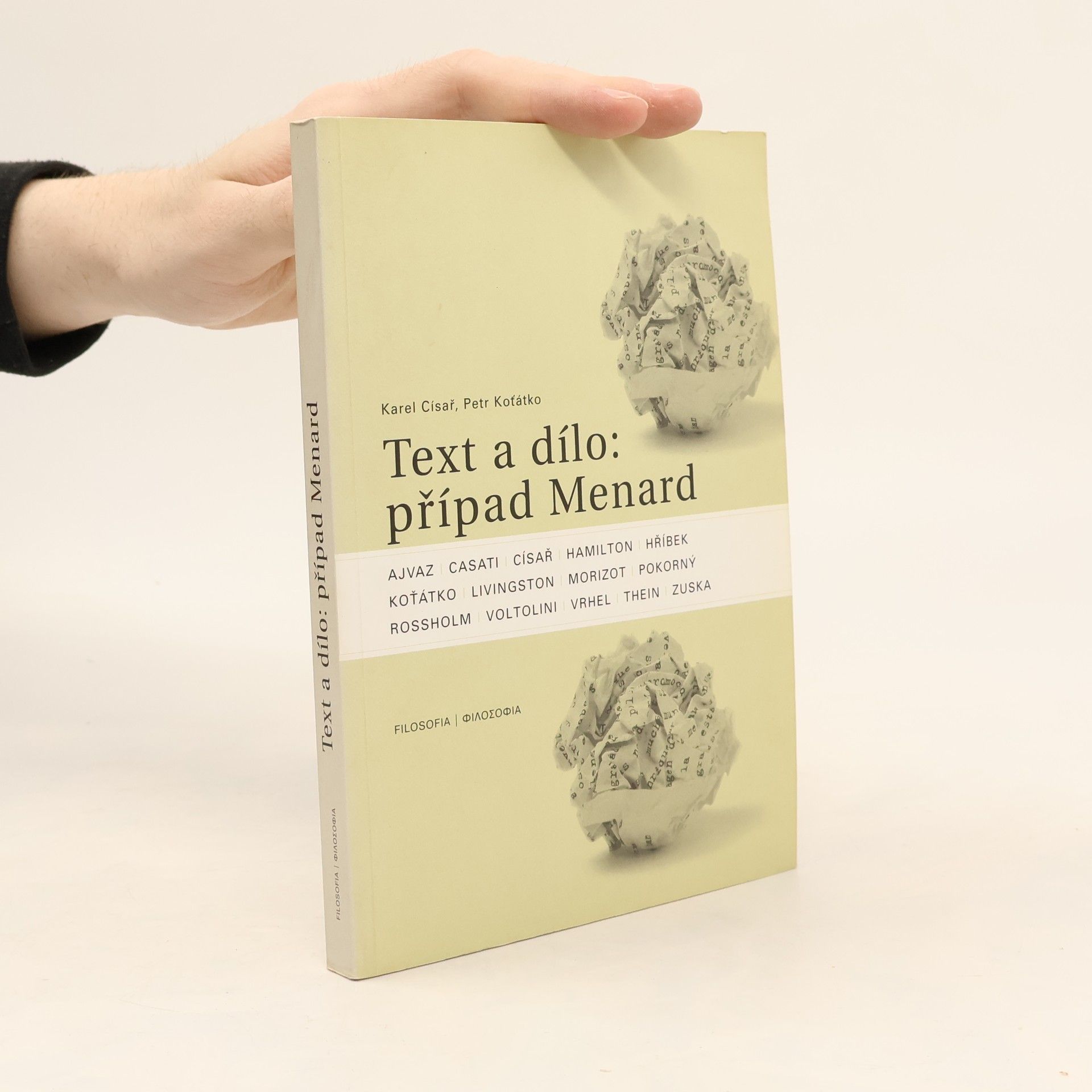 Petr Koťátko Text a dílo: případ Menard