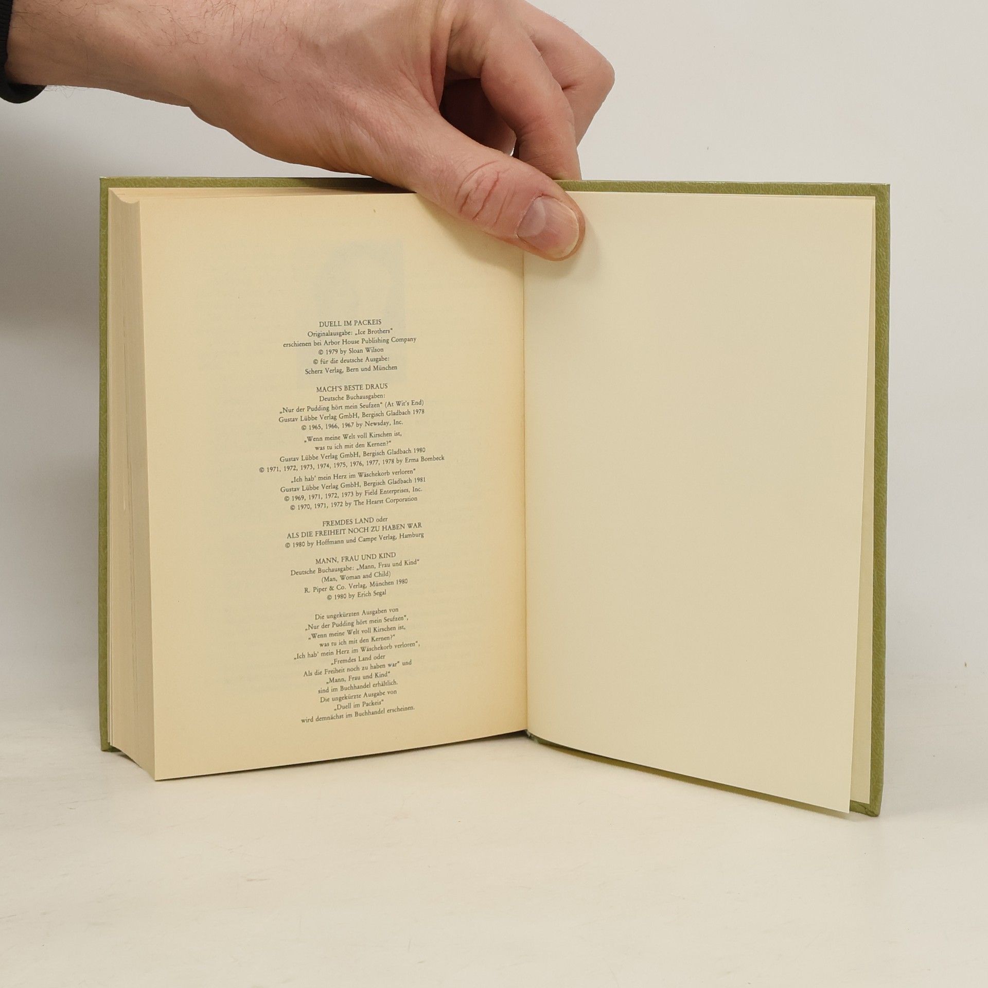 Erich Segal Reader´s Digest Auswahlbücher