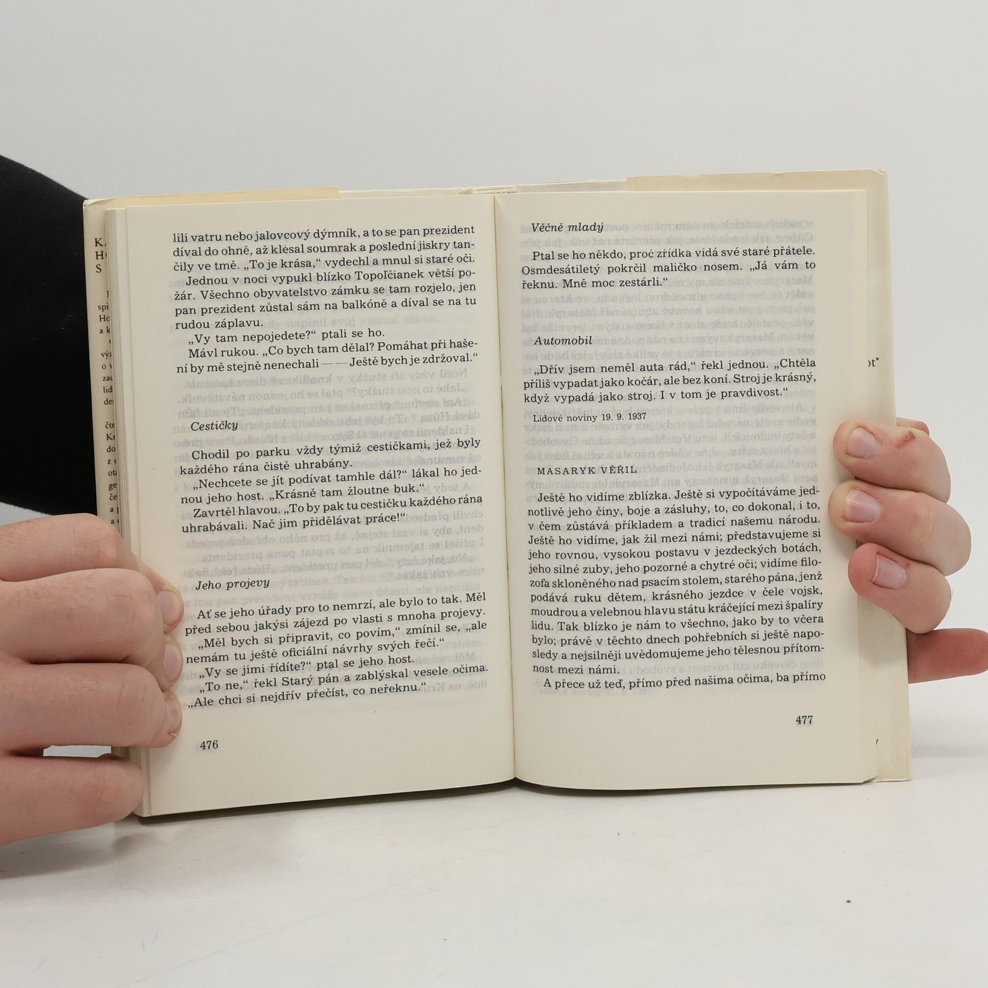 Karel Čapek Hovory s T. G. Masarykem