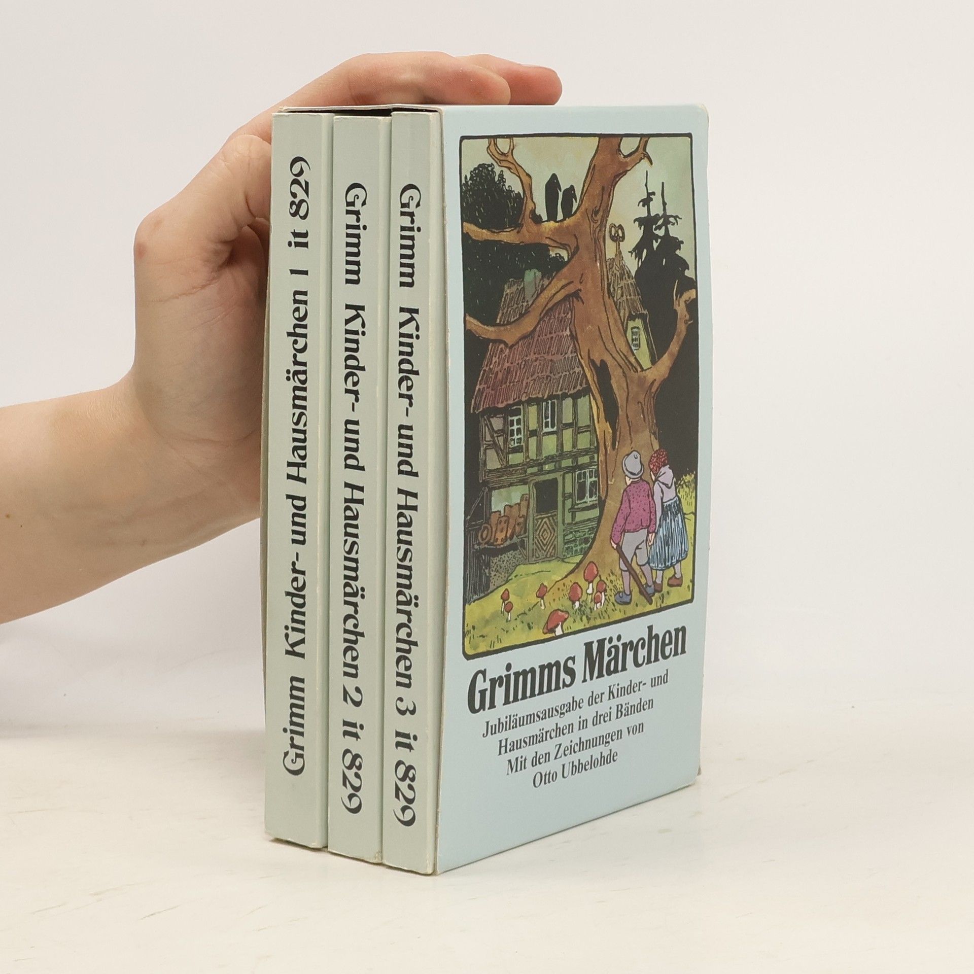 Otto Ubbelohde Kinder- und Hausmärchen gesammelt durch die Brüder Grimm 1-3 (3 svazky)