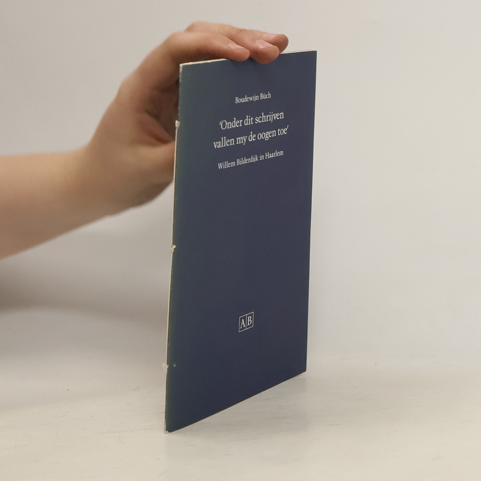 'Onder dit schrijven vallen my de oogen toe'