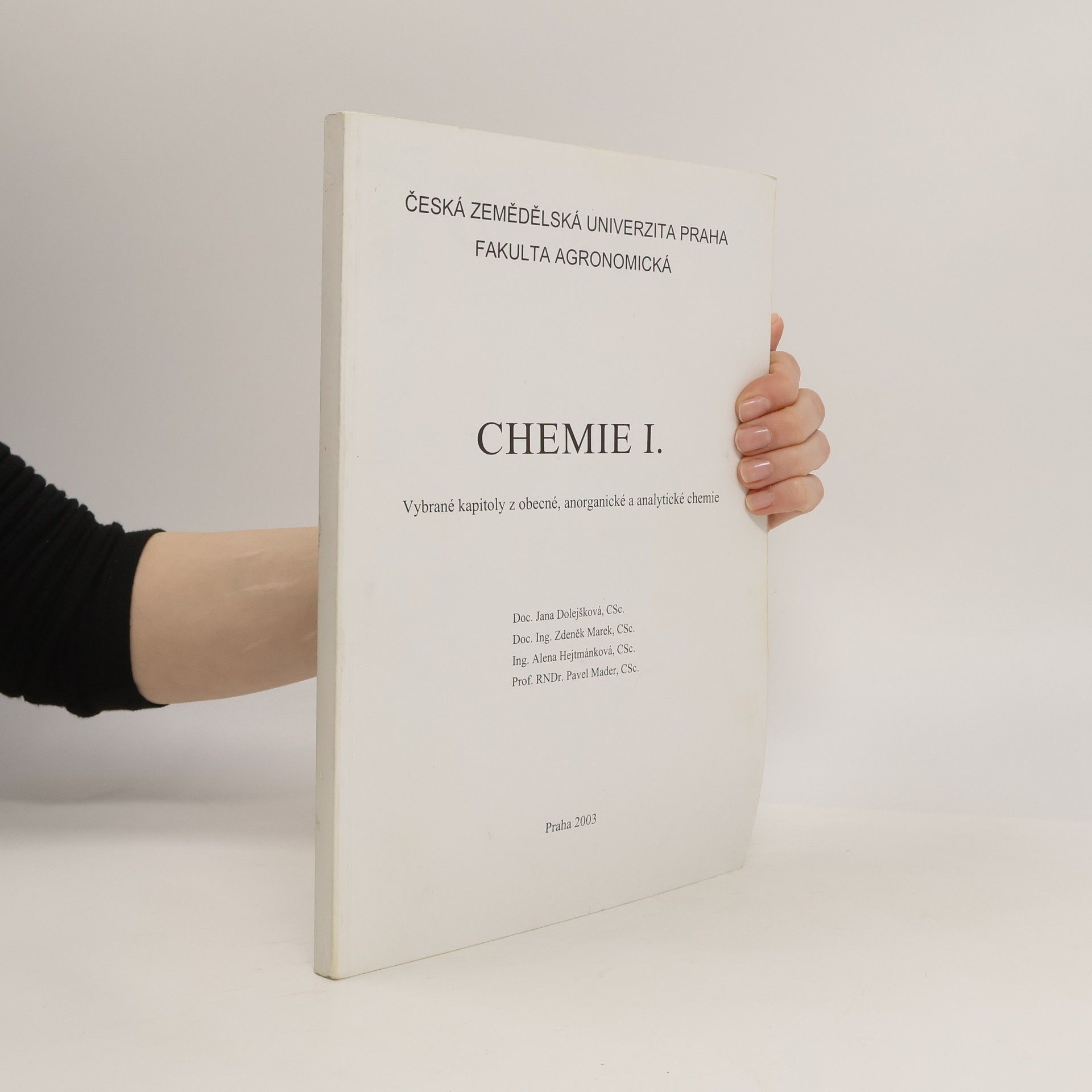 Jana Dolejšková Chemie I.