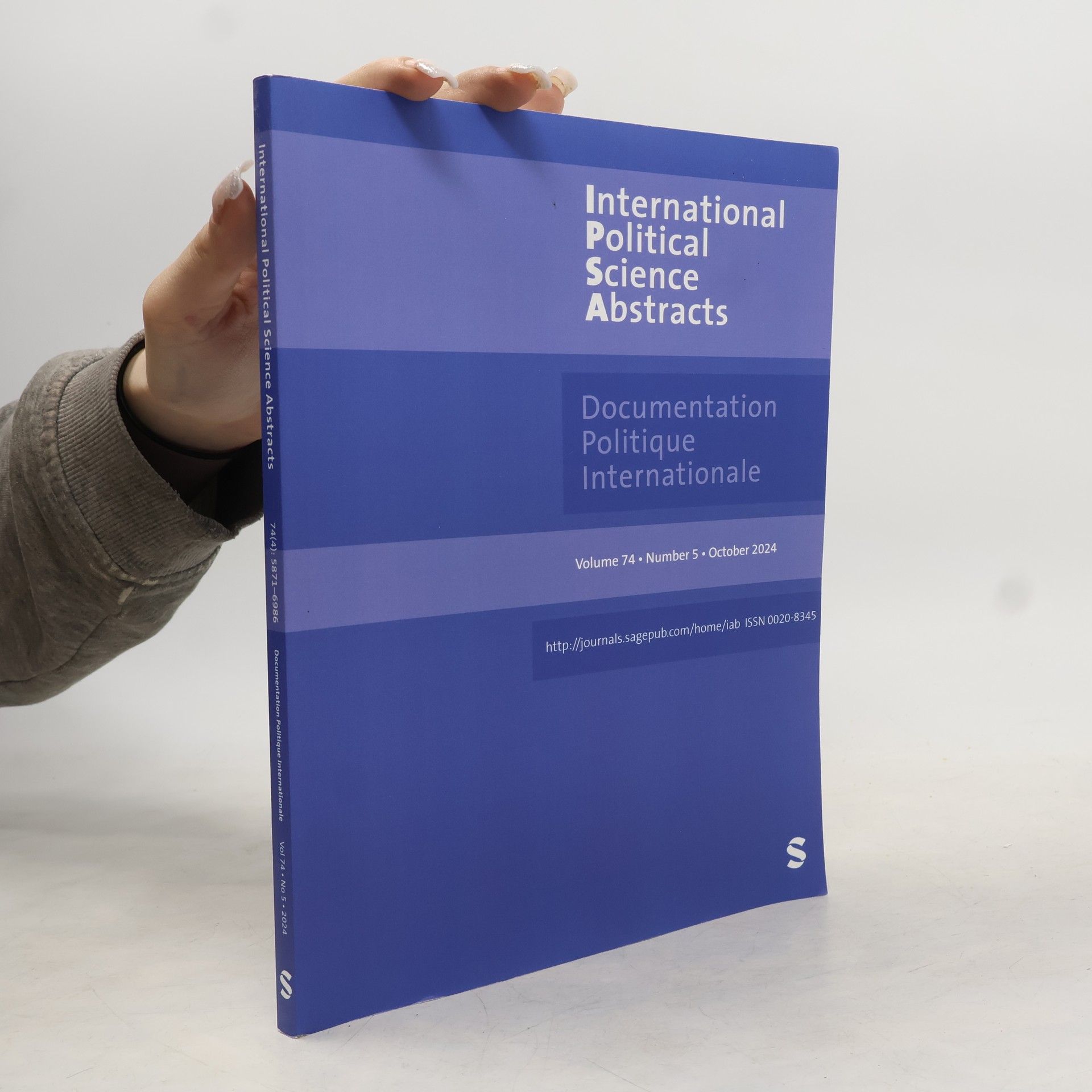 Collectif d'auteurs International Political Science Abstracts. Vol. 74, Number 5