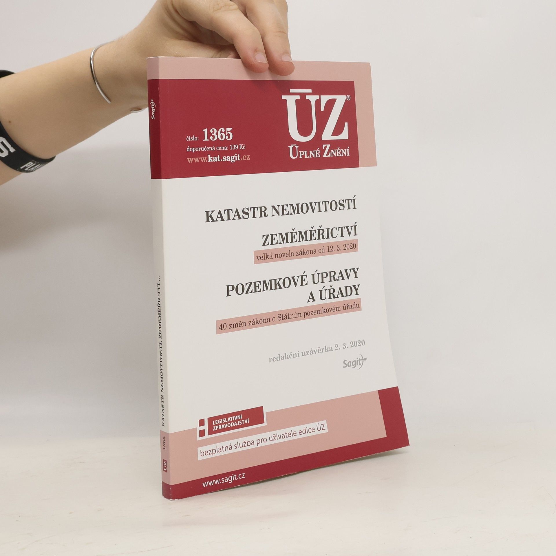 Auteurscollectief Katastr nemovitostí ; Zeměměřictví ; Pozemkové úpravy a úřady [ÚZ 2020 č. 1365]