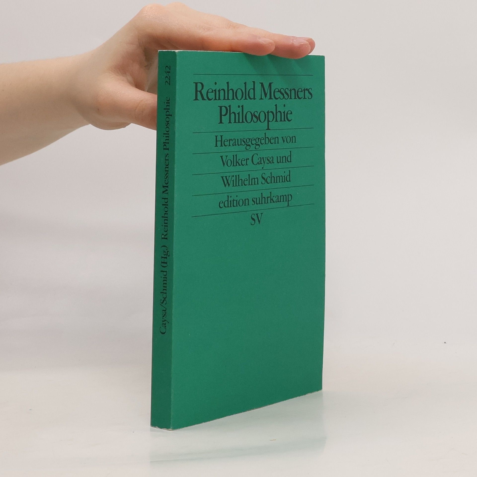 Volker Caysa Edition Suhrkamp - 2242: Reinhold Messners Philosophie. Sinn machen in einer Welt ohne Sinn.