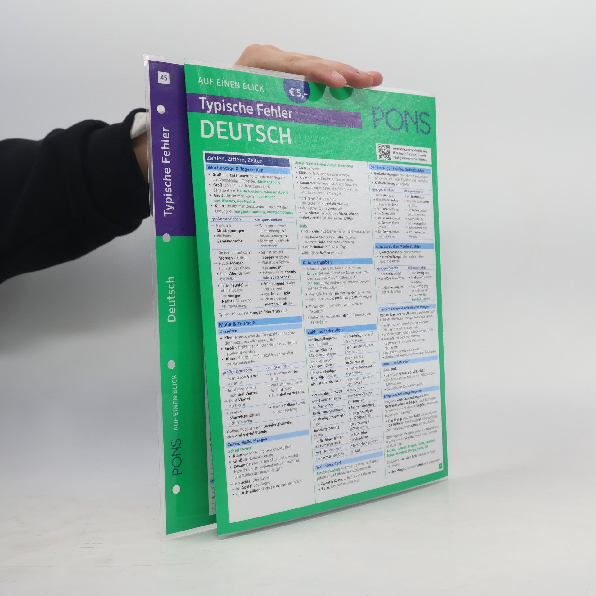 Sylvia Klötzer PONS Typische Fehler Deutsch auf einen Blick