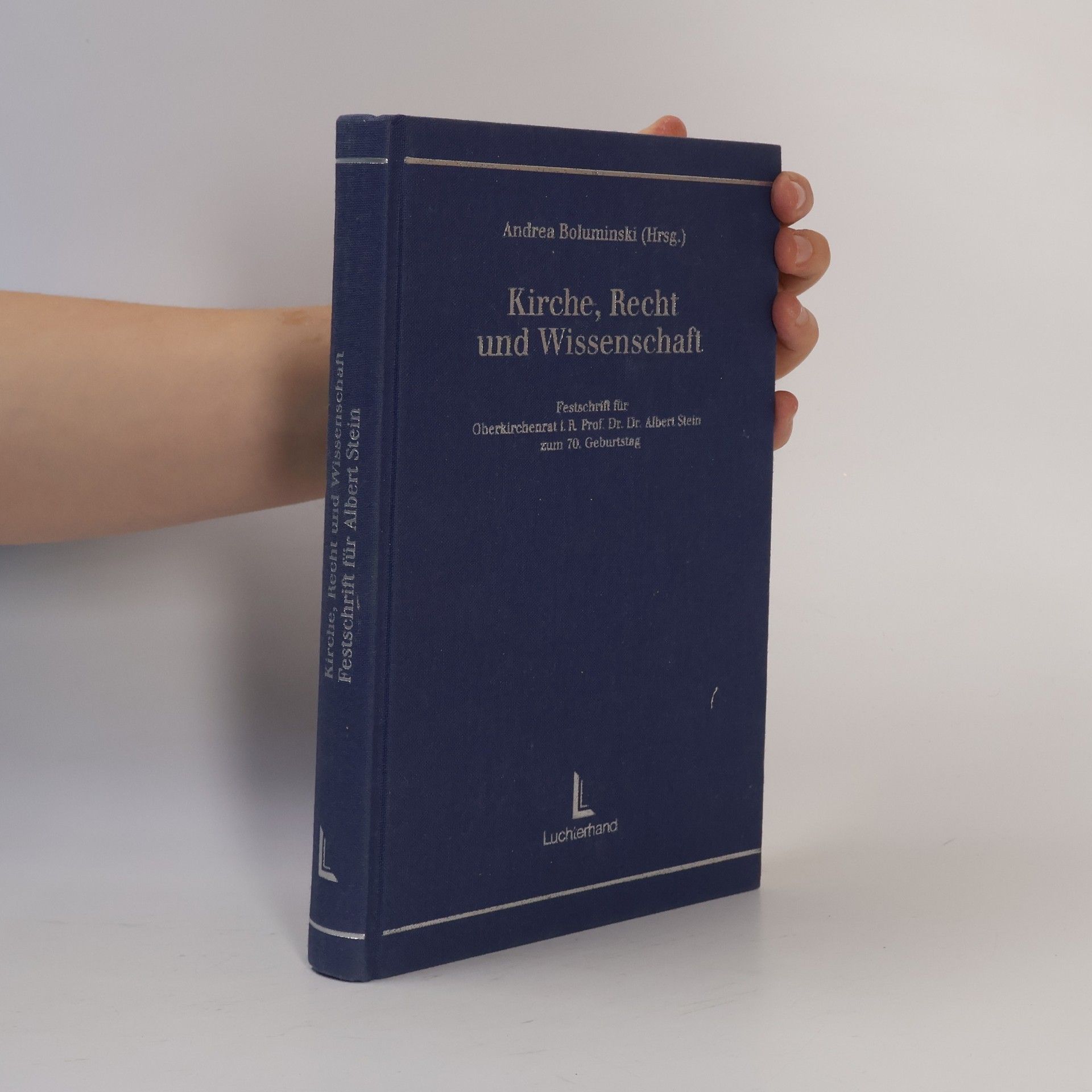 Andrea Boluminski Kirche, Recht und Wissenschaft