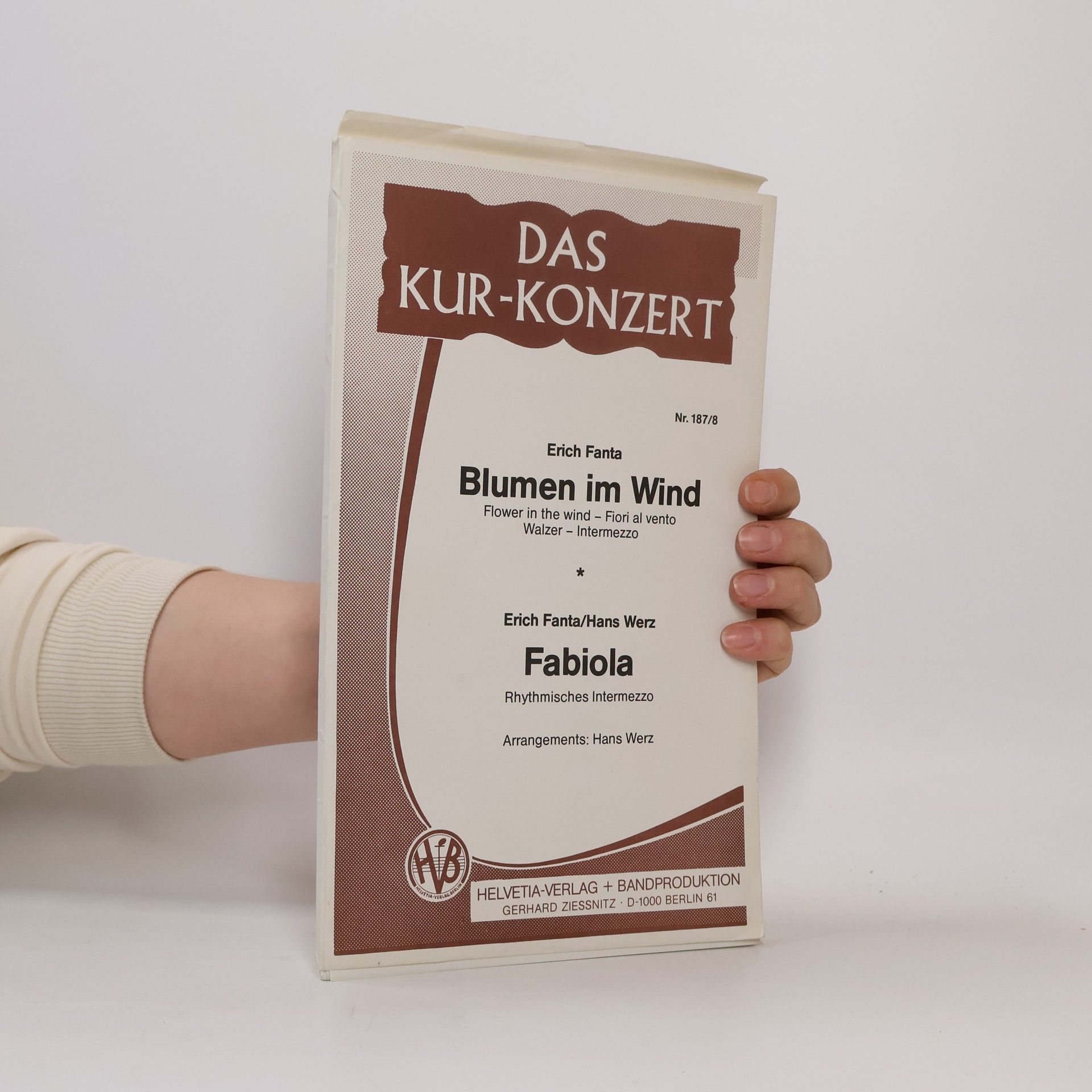 Erich Fanta Blumen im Wind. Fabiola