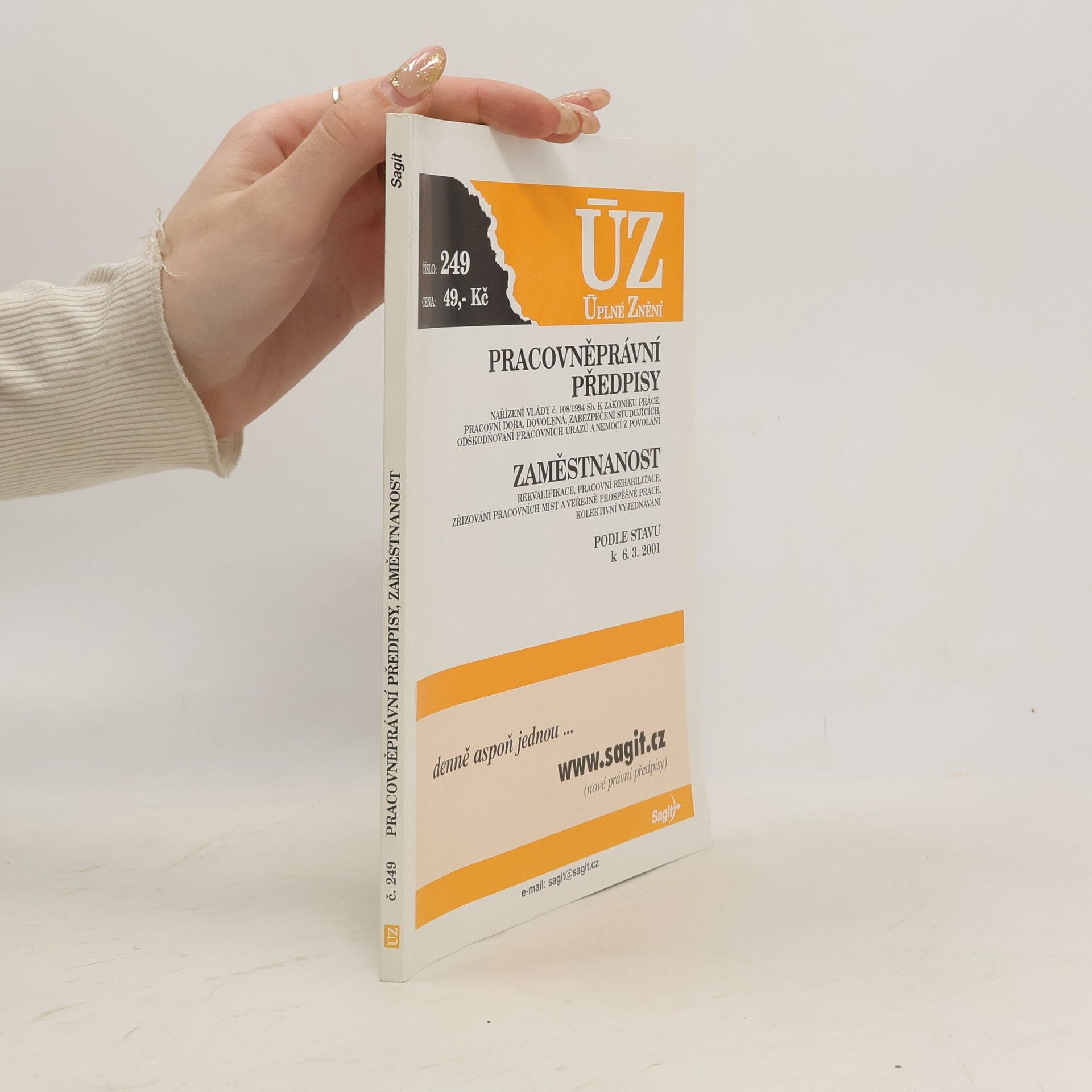 Various authors Pracovněprávní předpisy. Zaměstnanost