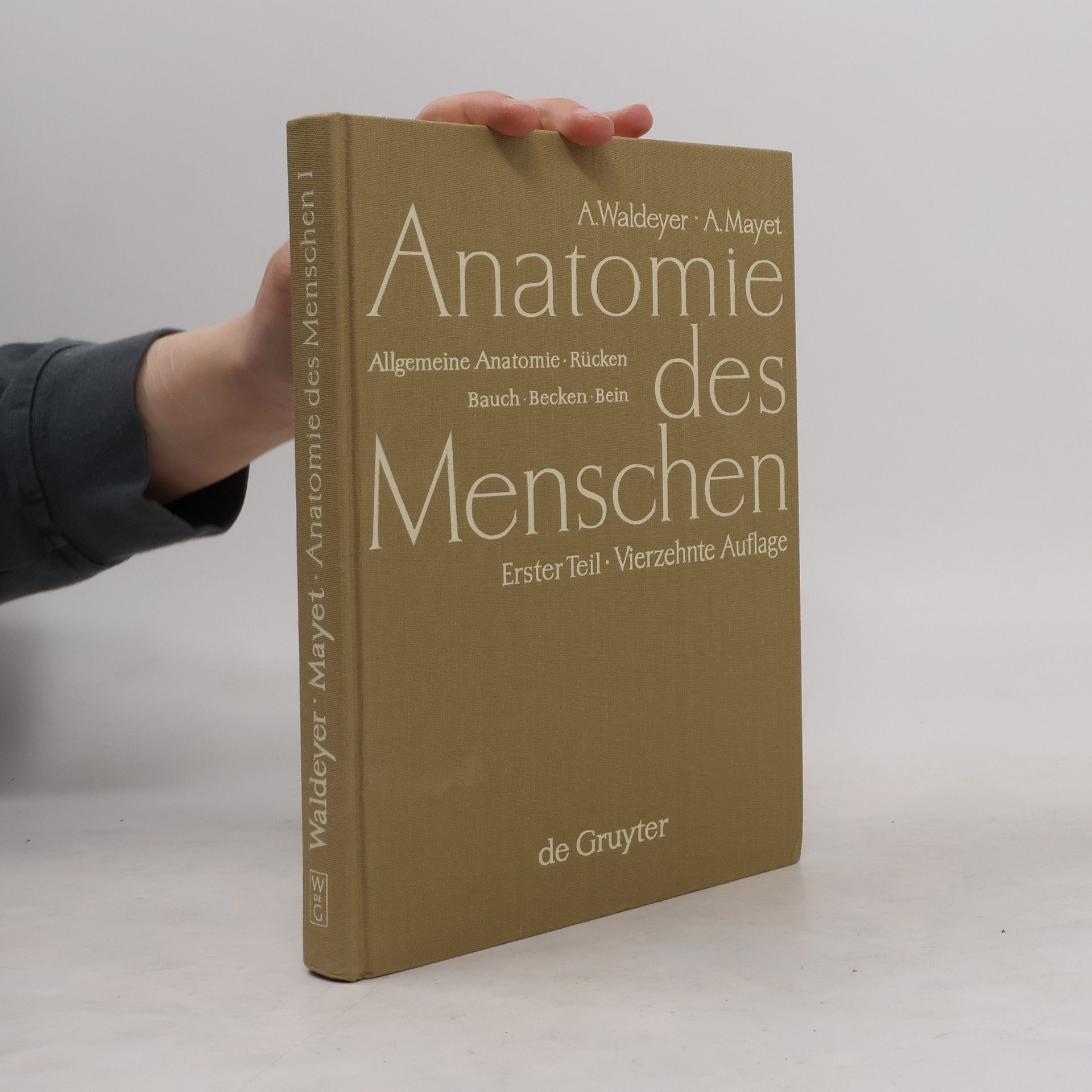 Anton Johannes Waldeyer Anatomie des Menschen für Studierende und Ärzte I