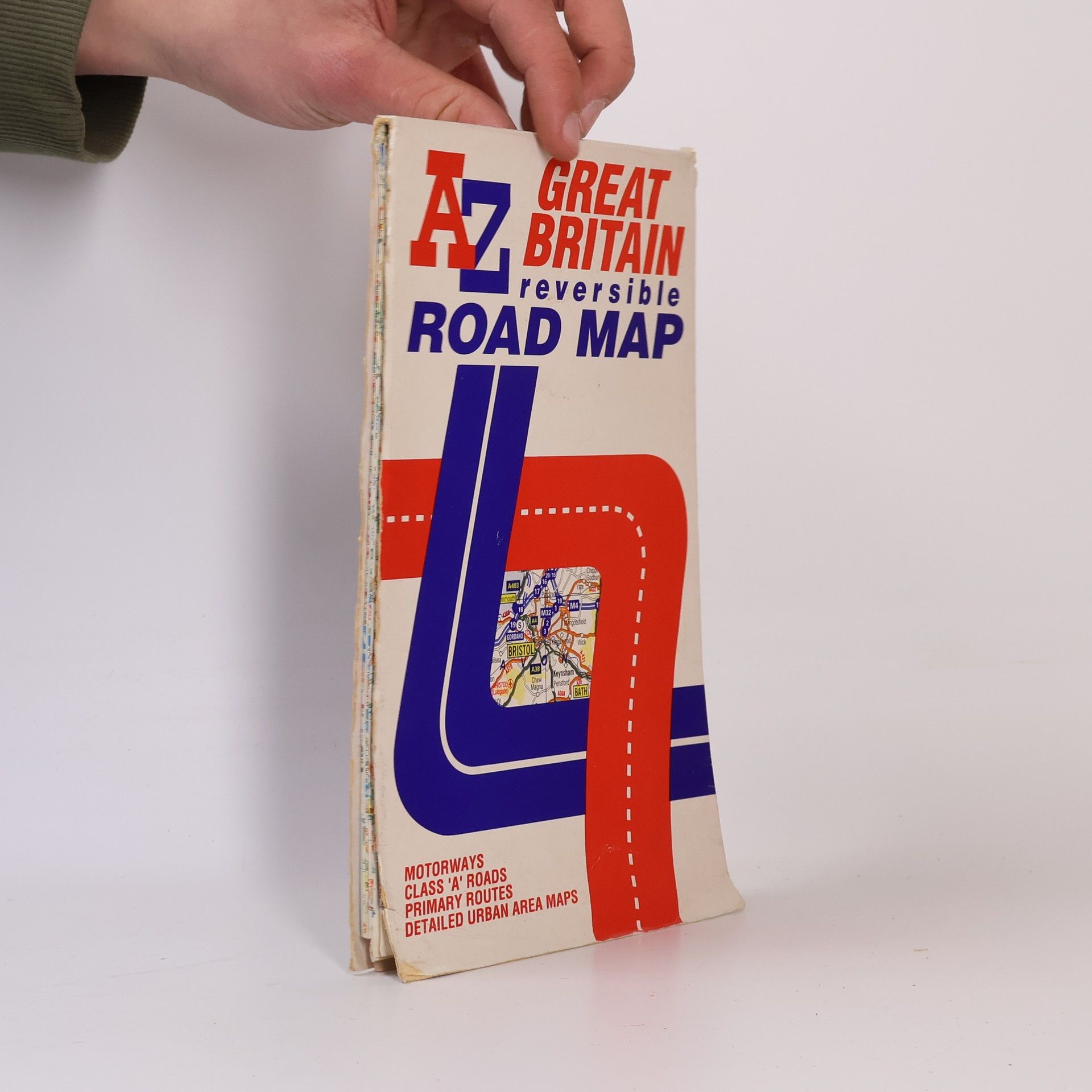 Collectif d'auteurs AZ Reversible Road Map of Great Britain