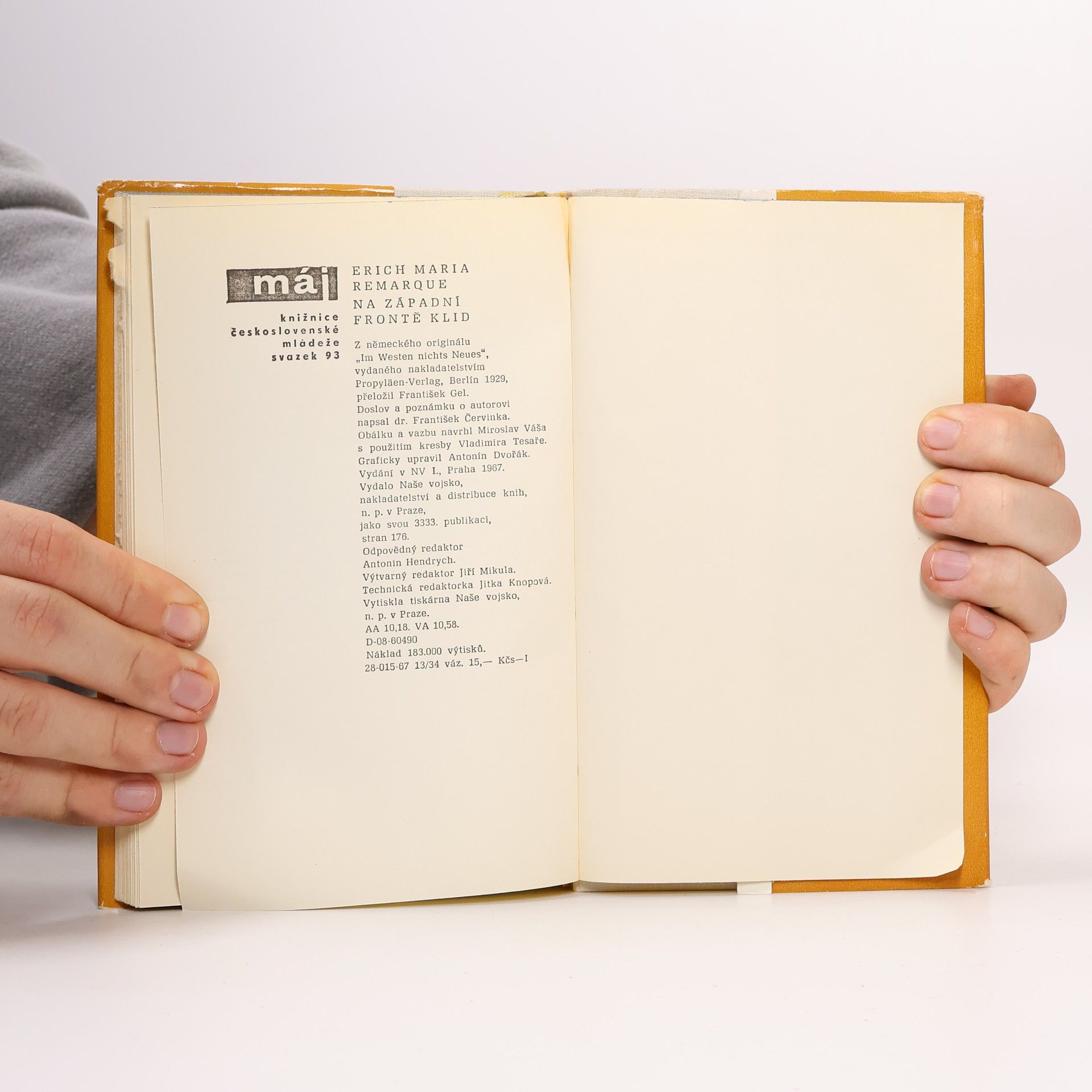 Erich Maria Remarque Na západní frontě klid