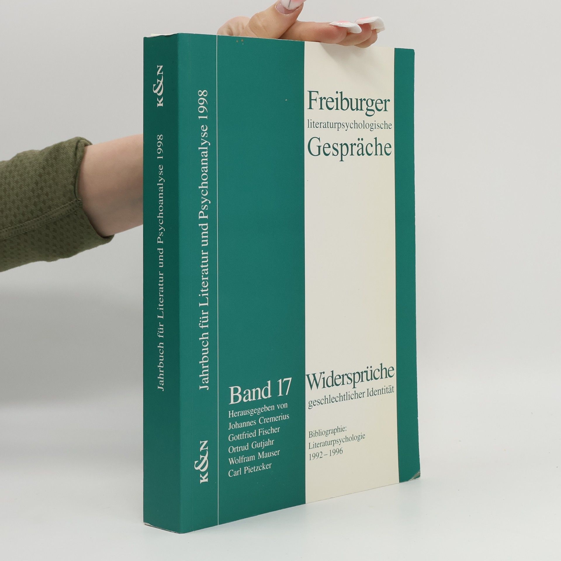 Johannes Cremerius Freiburger literaturpsychologische Gespräche - 17: Widersprüche geschlechtlicher Identität