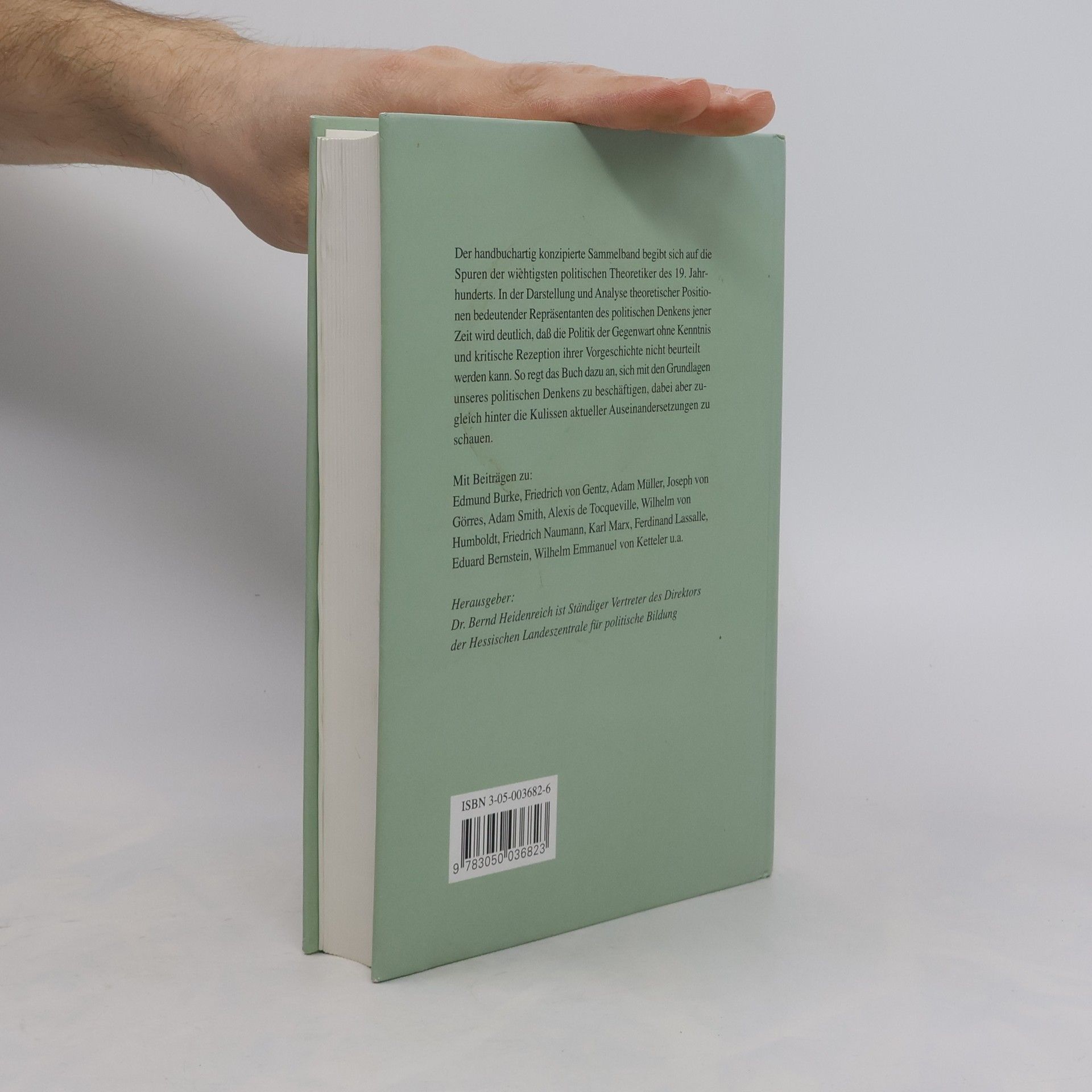 Bernd Heidenreich Politische Theorien des 19. Jahrhunderts