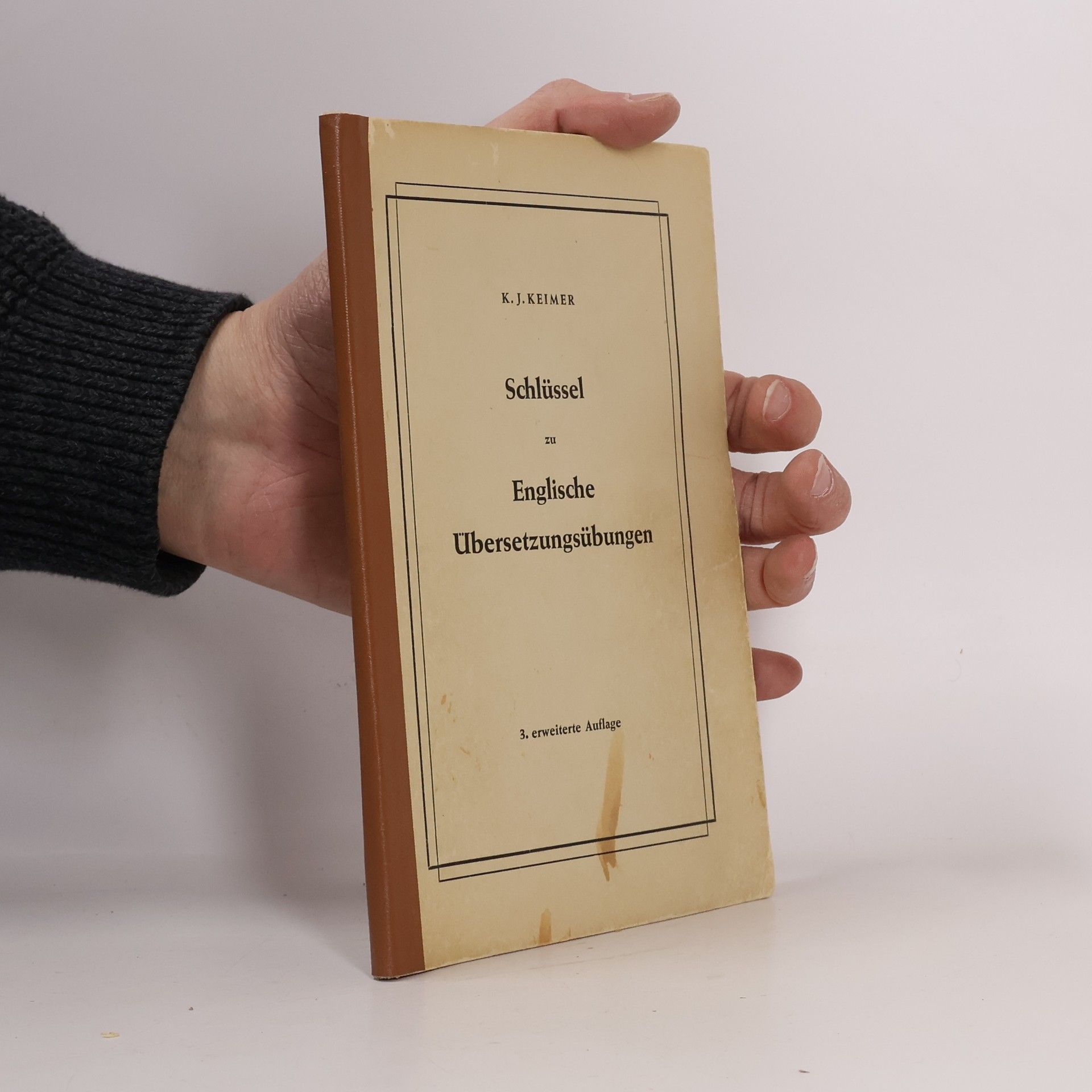 K. J. Keimer Schlüssel zu Englische Übersetzungsübungen