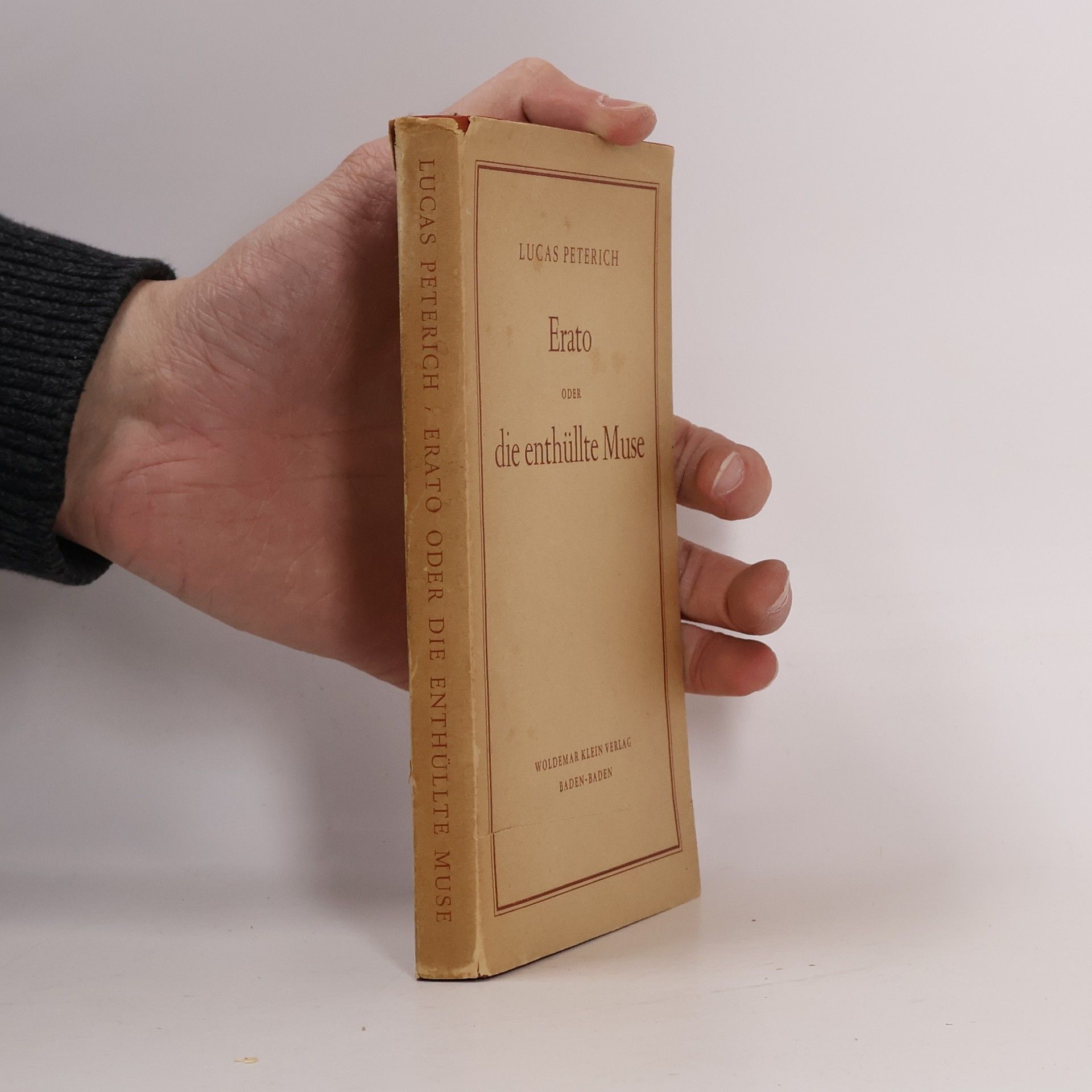 Lucas Peterich Erato oder die enthüllte Muse